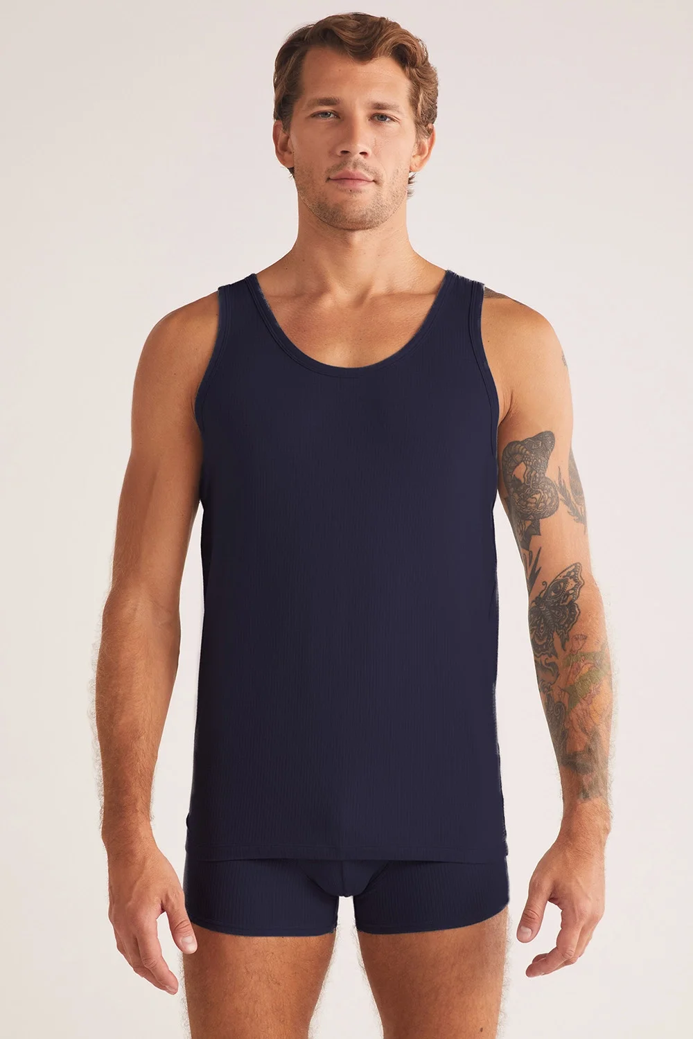 kom Grey Jakar Desenli Erkek Atlet Atlet Toptan