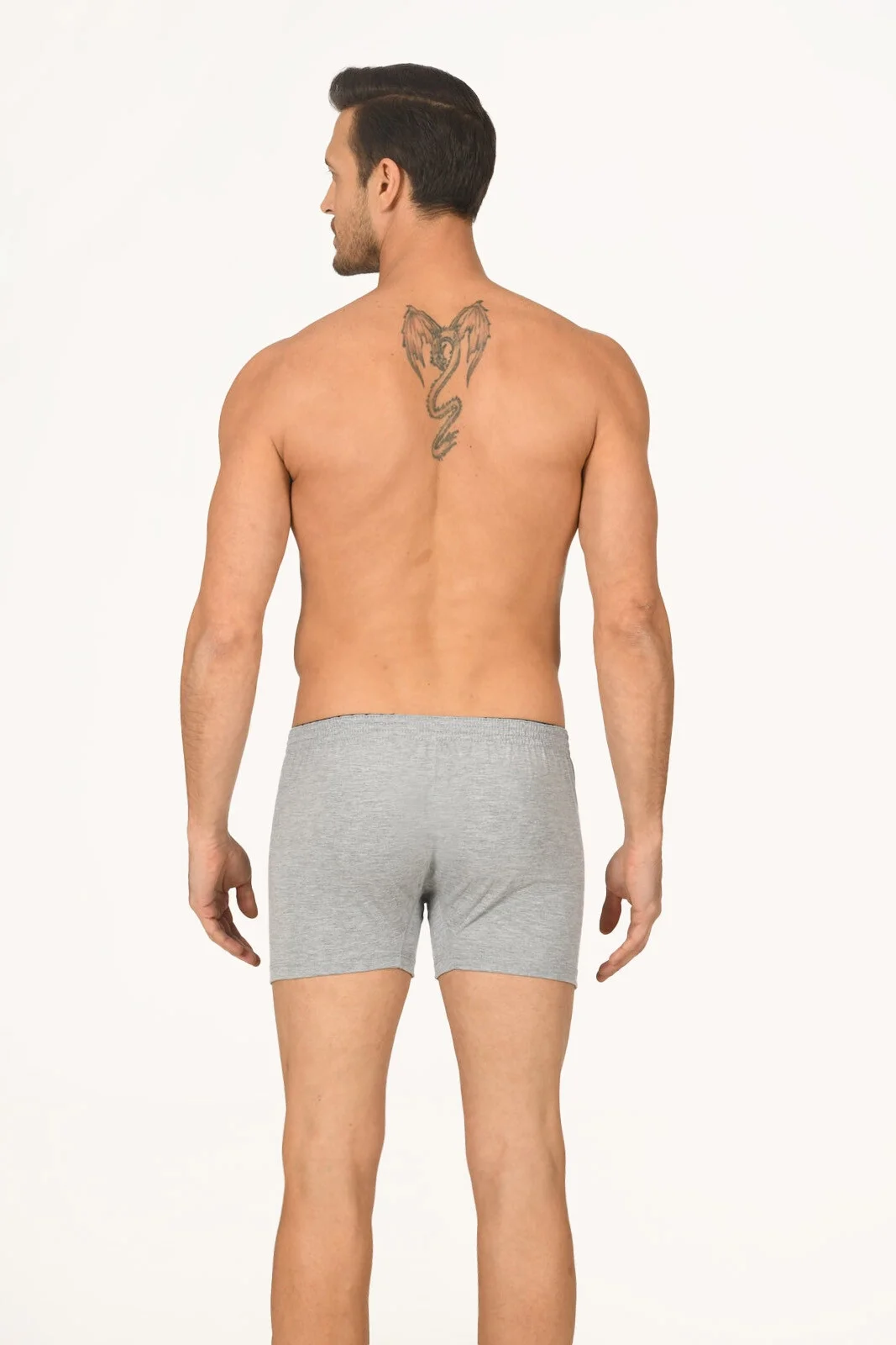 Gri Lighten Up Düğmeli Boxer