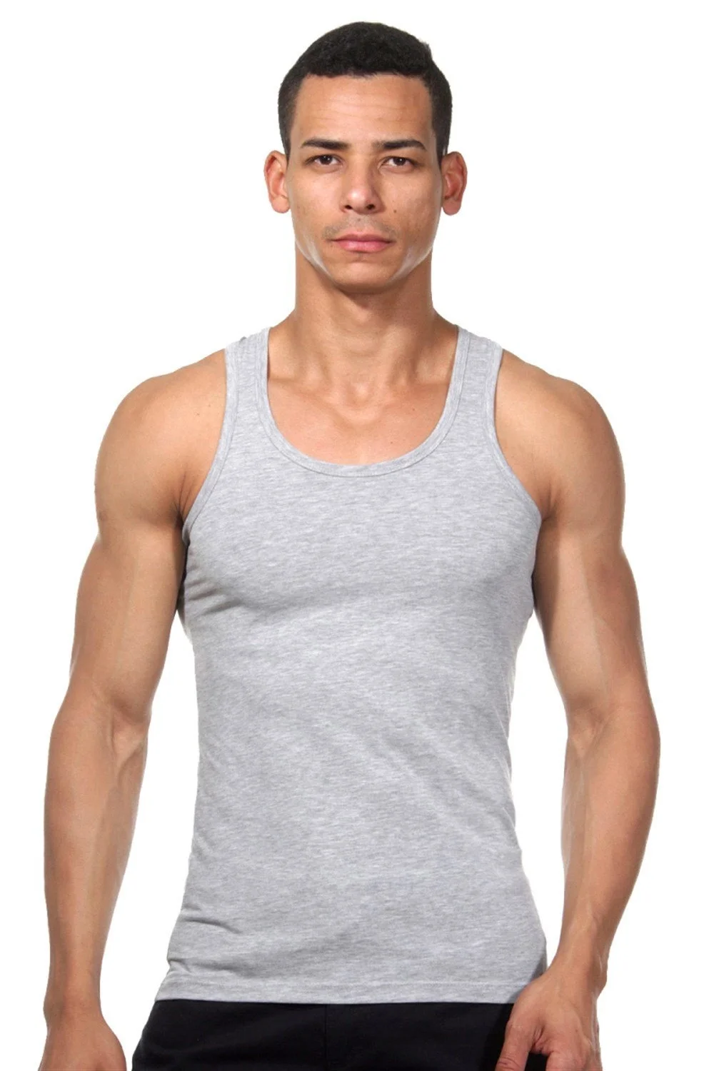 Darkzone Gri Pamuklu Erkek Atlet - DZN7203 Atlet Toptan