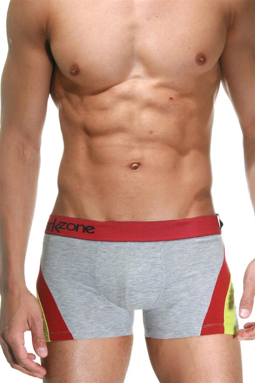 Darkzone Gri Parçalı Desenli Erkek Boxer - DZN4103 Boxer Toptan