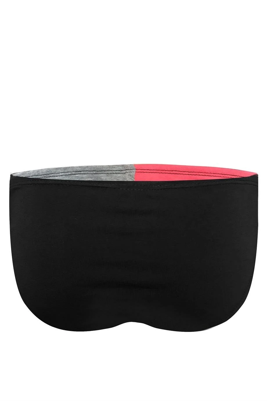 Gri pembe erkek slip, Darkzone markası, modern desenli, siyah detaylı, ön görünüm, toptan satış