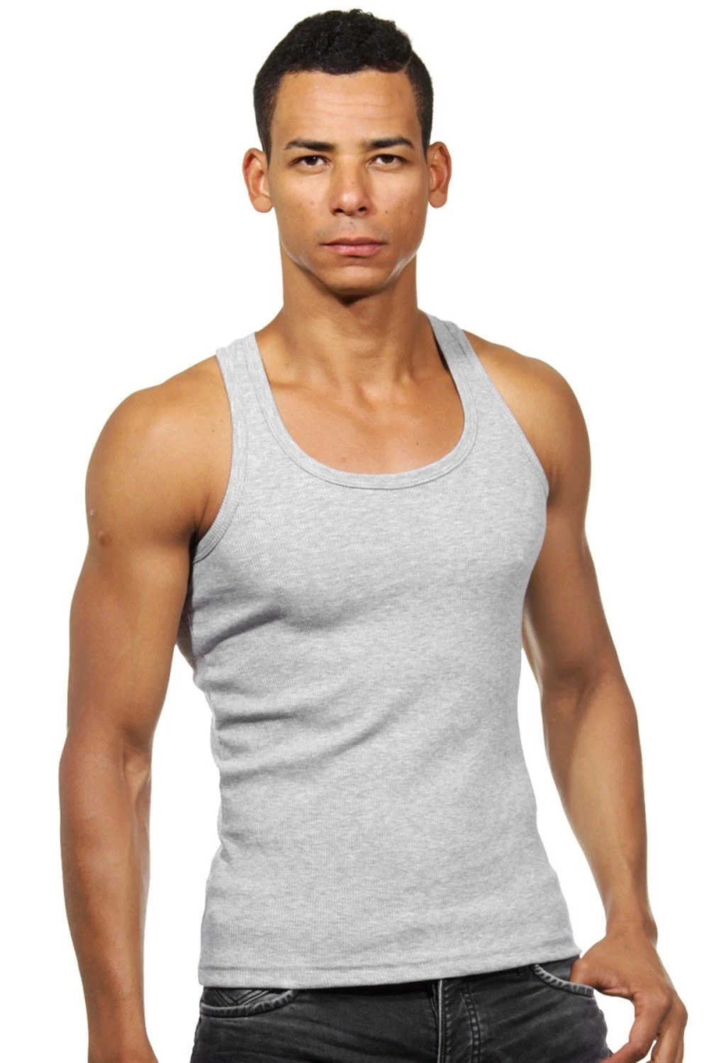 Darkzone Gri Sporcu Atleti - DZN7002 Atlet Toptan