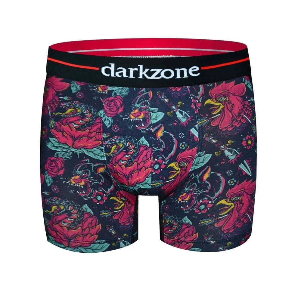 Darkzone Horoz Desenli Erkek Boxer (Dijital Boxer) - DZN2070 Boxer Toptan