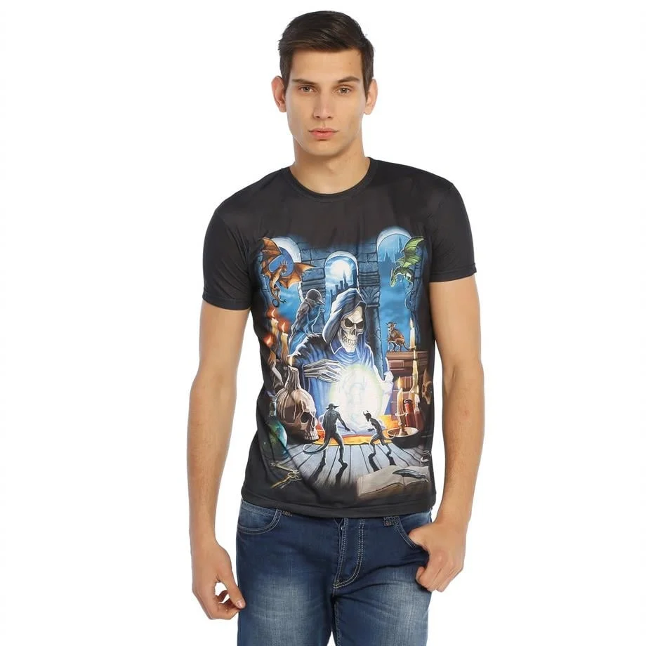 Darkzone İskelet Desenli 3d Tişört - DZN8323 Atlet Toptan