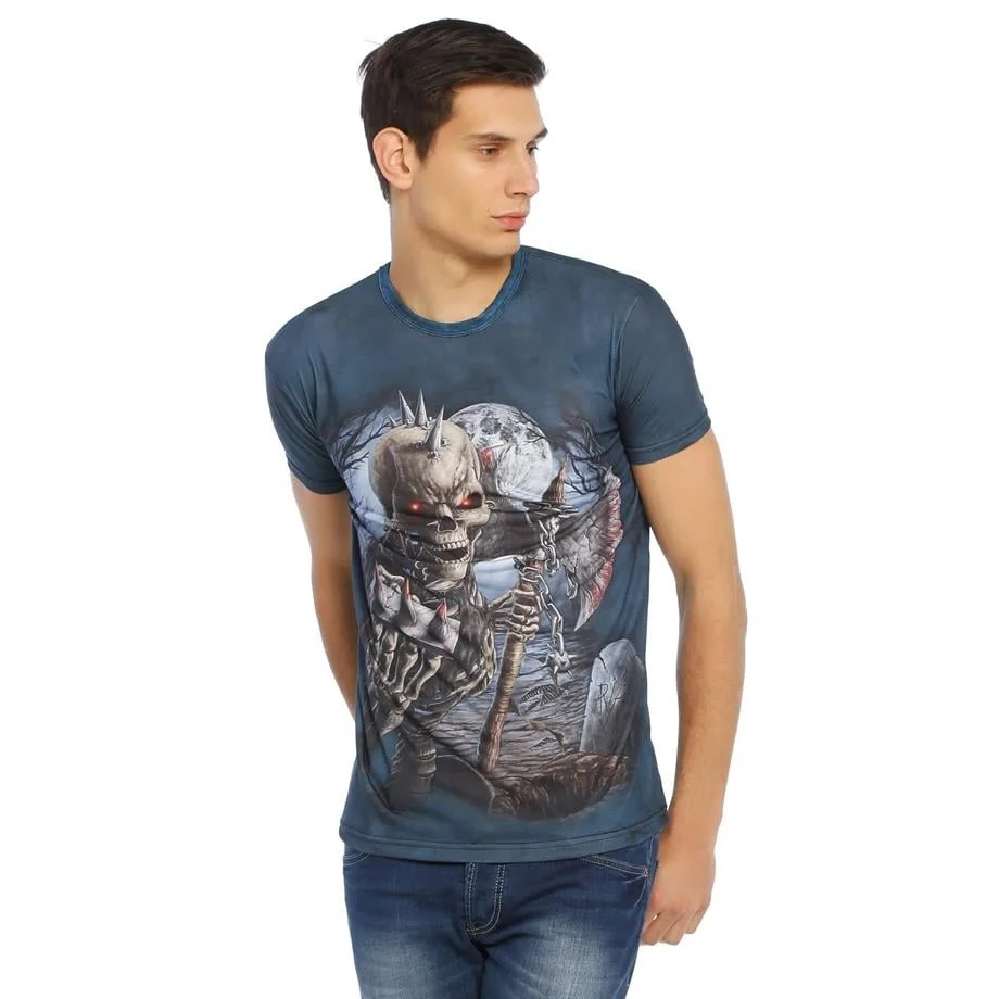 Darkzone İskelet Desenli 3d Tişört - DZN8333 Atlet Toptan