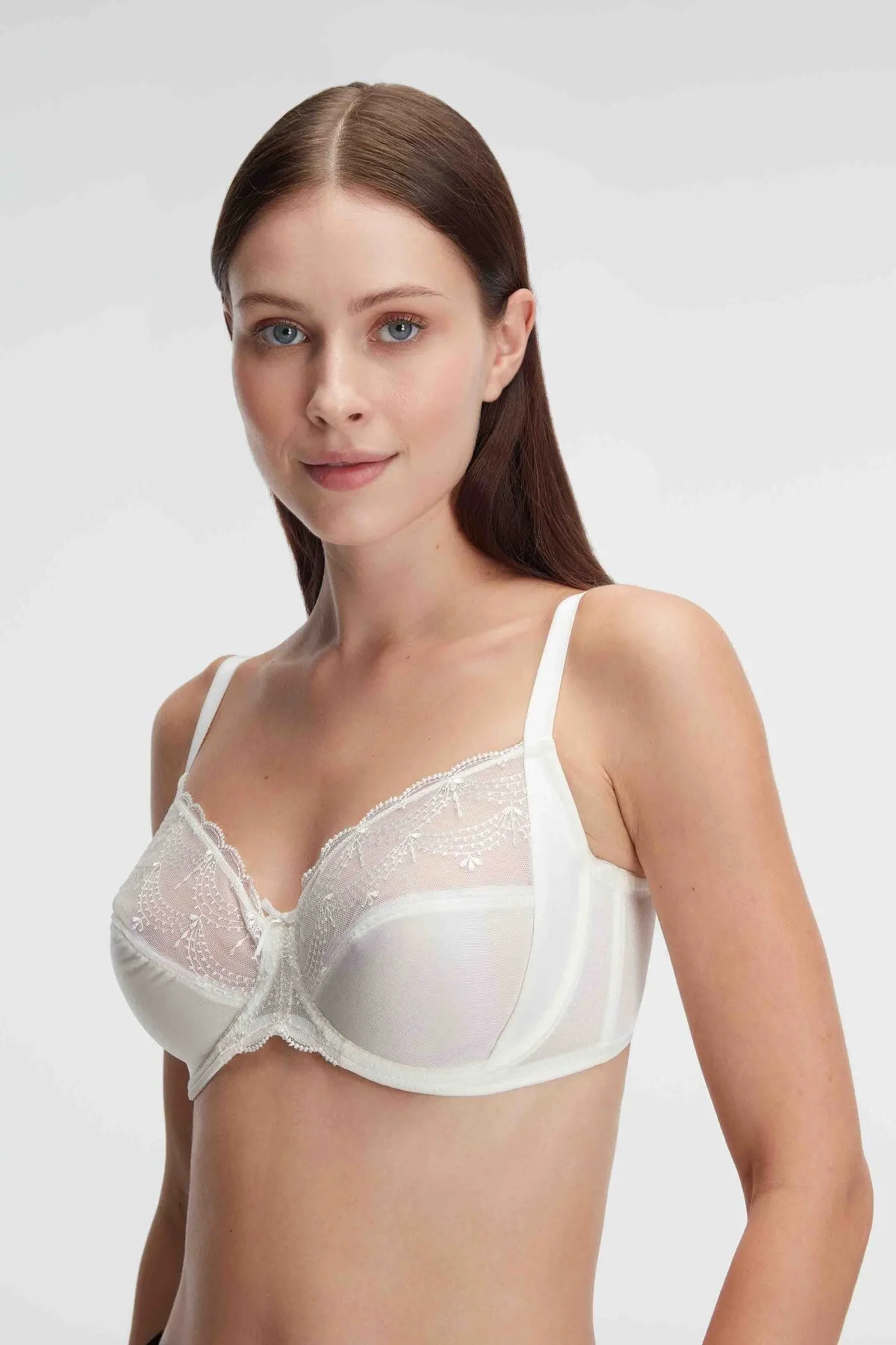 Anıl Kadın Balenli Desteksiz Dolgusuz Toparlayıcı Dantelli Küçültücü Sütyen (3633) Günlük Basic Sütyen Toptan