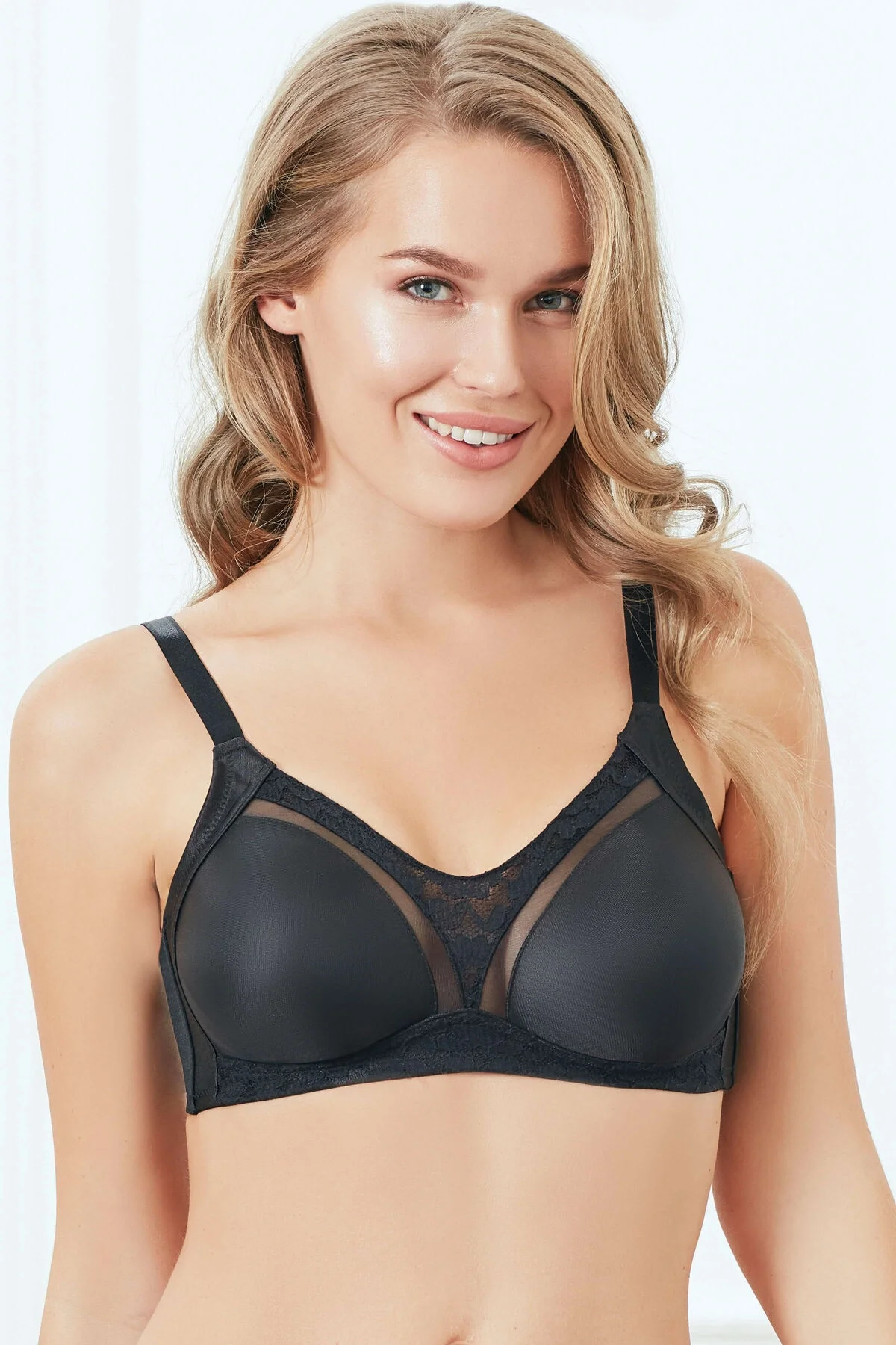 Anıl Kadın Balensiz Desteksiz Dolgusuz Toparlayıcı Dantelli Küçültücü Sütyen (3705) Günlük Basic Sütyen Toptan