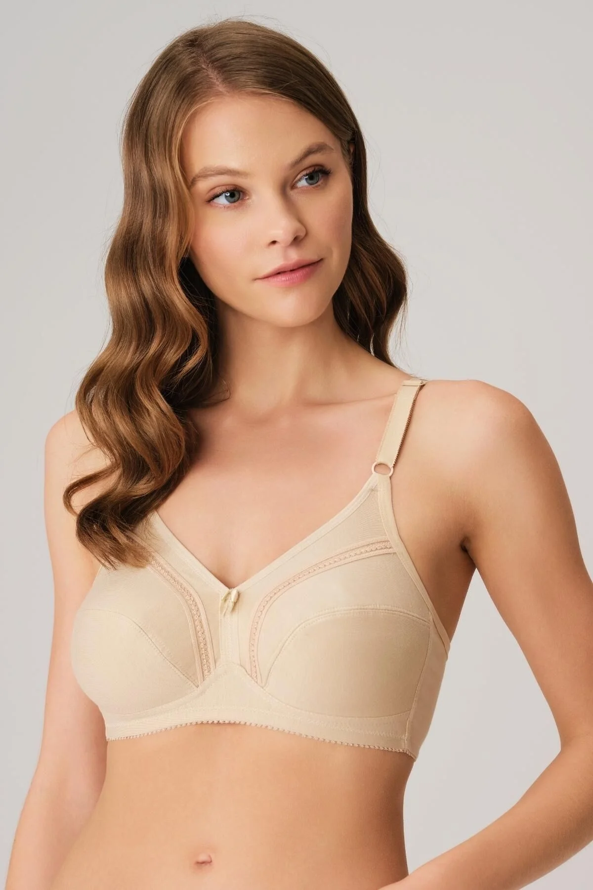 Anıl Kadın Pamuklu Balensiz Desteksiz Dolgusuz Toparlayıcı Küçültücü Sütyen (3714) Günlük Basic Sütyen Toptan