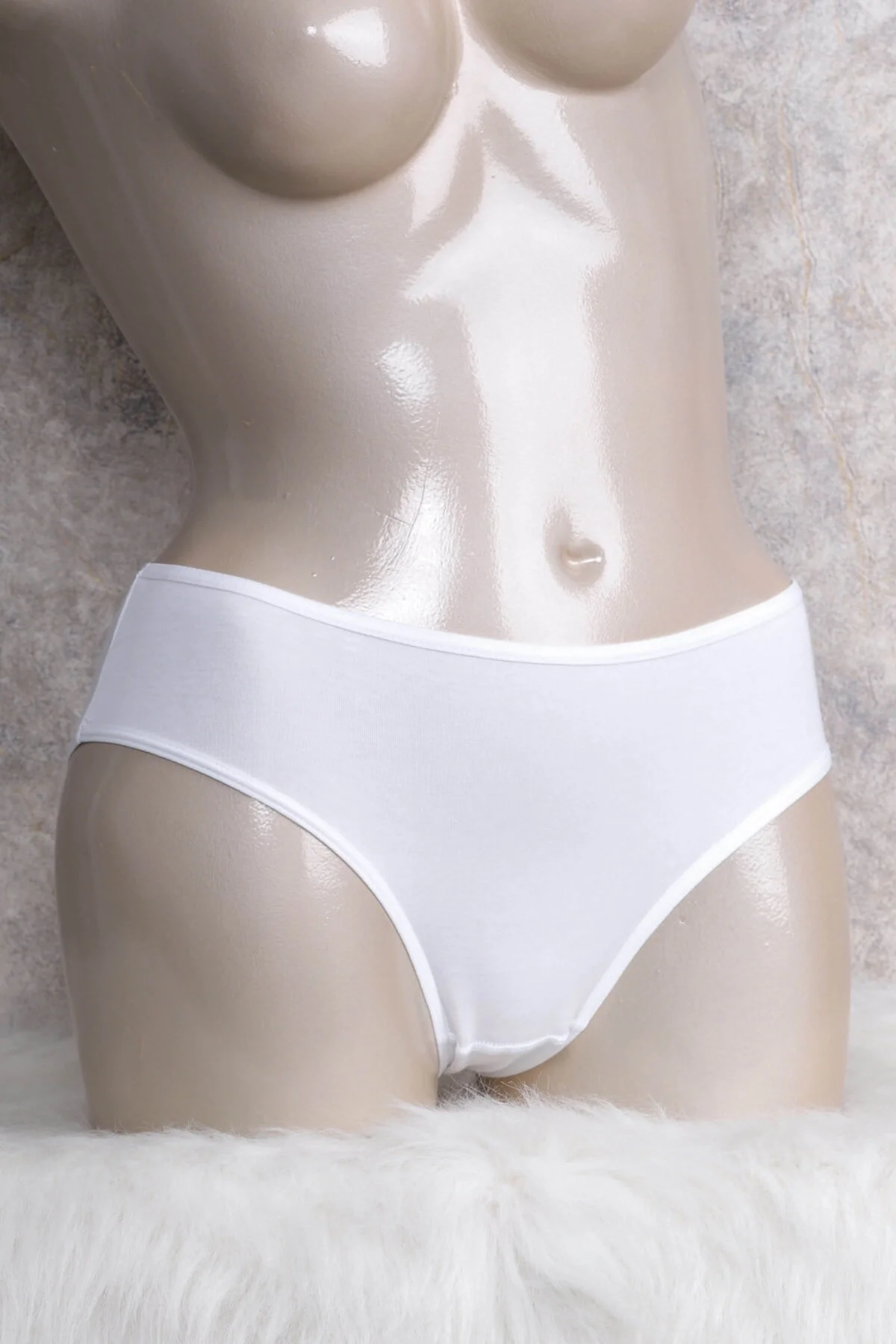 Anıl Kadın Pamuklu Orta Bel 3'lü Paket Slip (2658) Külot Toptan