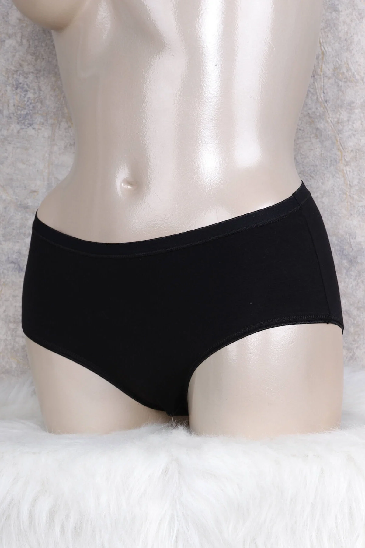 Anıl Kadın Pamuklu Orta Bel Geniş Bel Lastikli Slip (2677) Külot Toptan