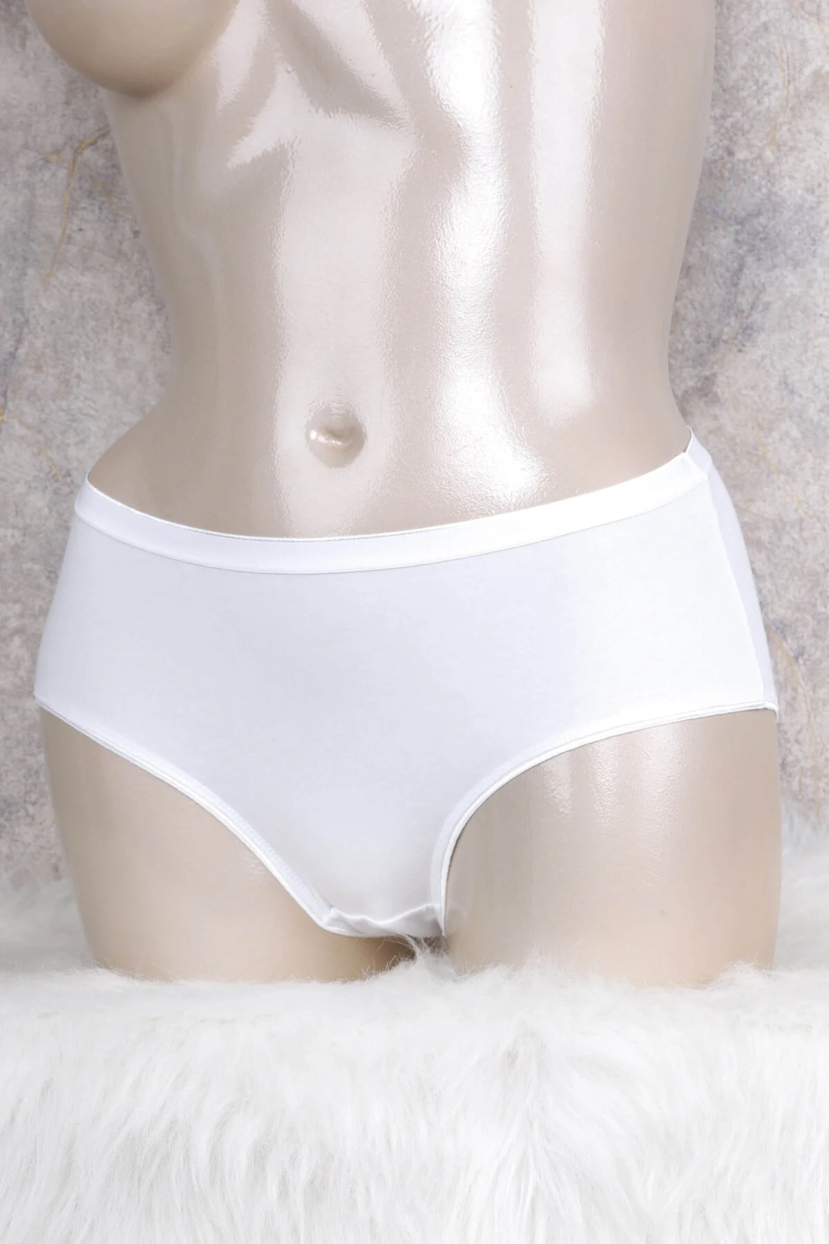 Anıl Kadın Pamuklu Orta Bel Geniş Bel Lastikli Slip (2677) Külot Toptan