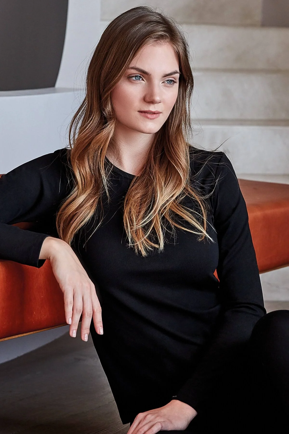 Anıl Kadın Termal Uzun Kol Geniş Yaka İçlik T-Shirt (8533) Termal Giyim Toptan