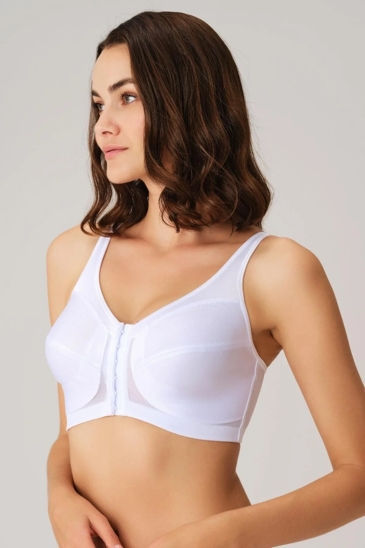 Anıl Kadın Toparlayıcı Minimizer Balensiz Desteksiz Dolgusuz Önden Açılan Sırt Destekli Medikal Sütyen (3651) Anıl Günlük Basic Sütyen Toptan