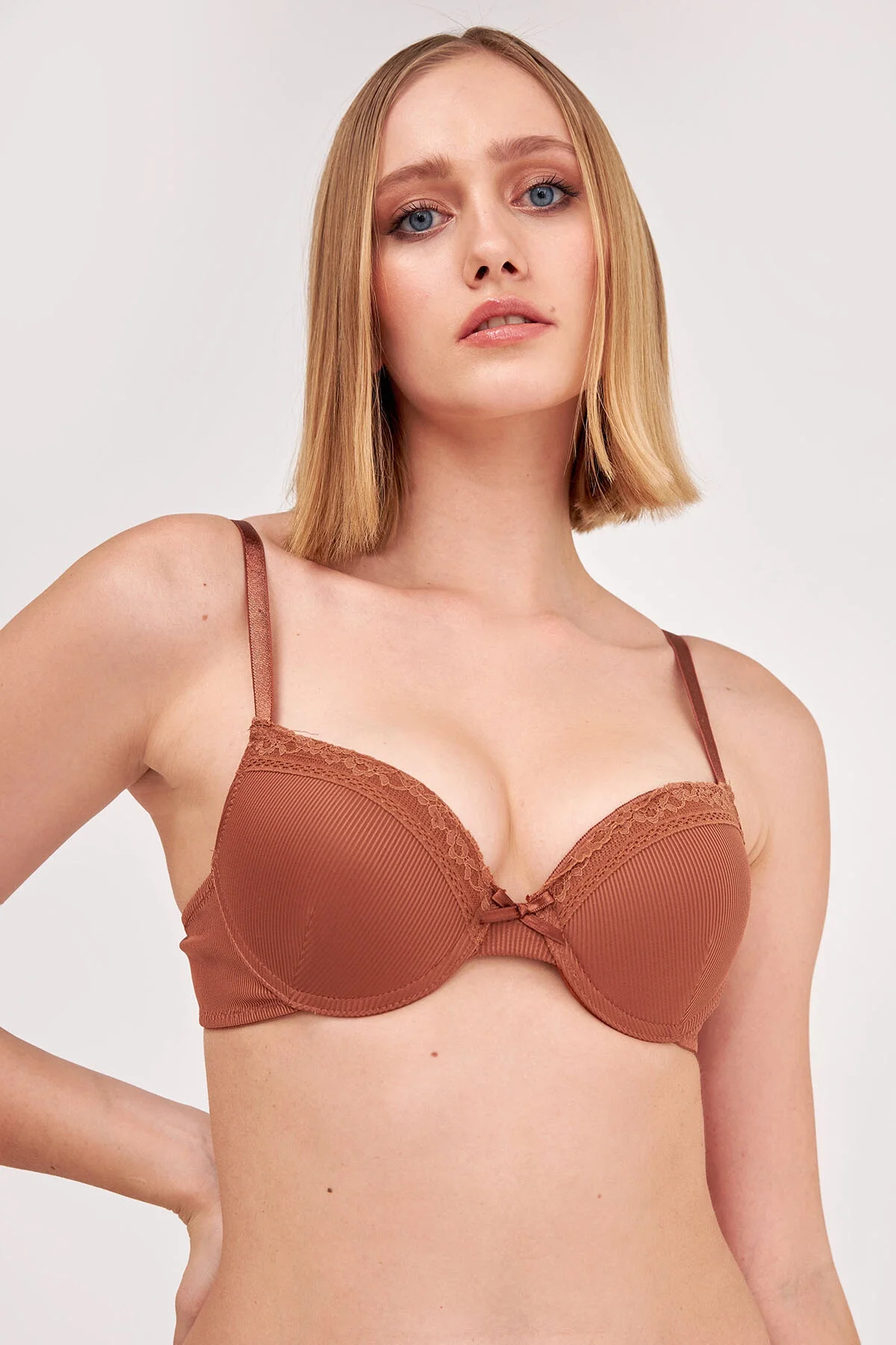 Nbb Kahverengi Mooi Hafif Destekli Sütyen Destekli Sütyen Toptan