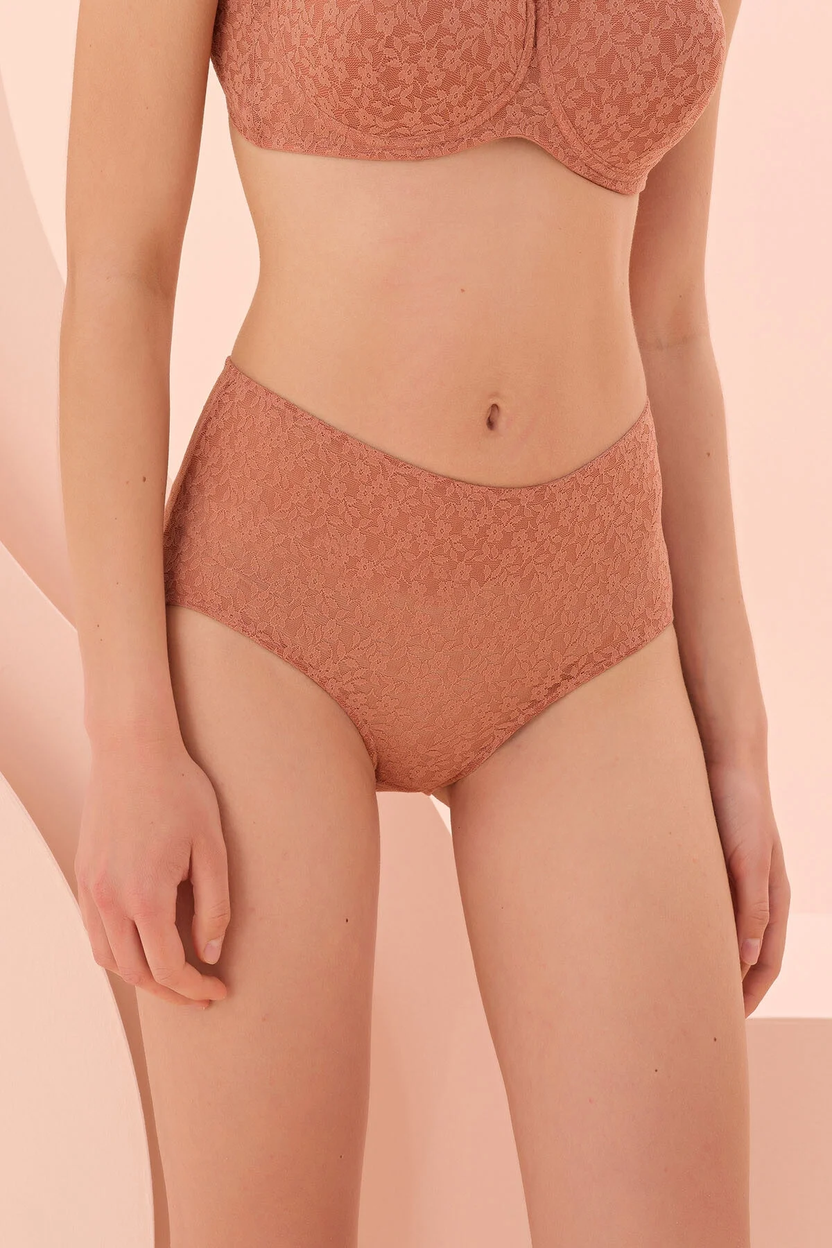 Nbb Kahverengi Nirvana Yüksek Bel Külot Külot Toptan