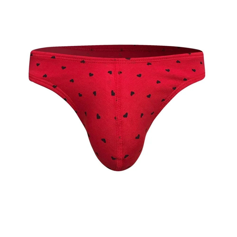 Darkzone Kalp Desenli Kırmızı Erkek Slip - DZN6481 Slip Toptan