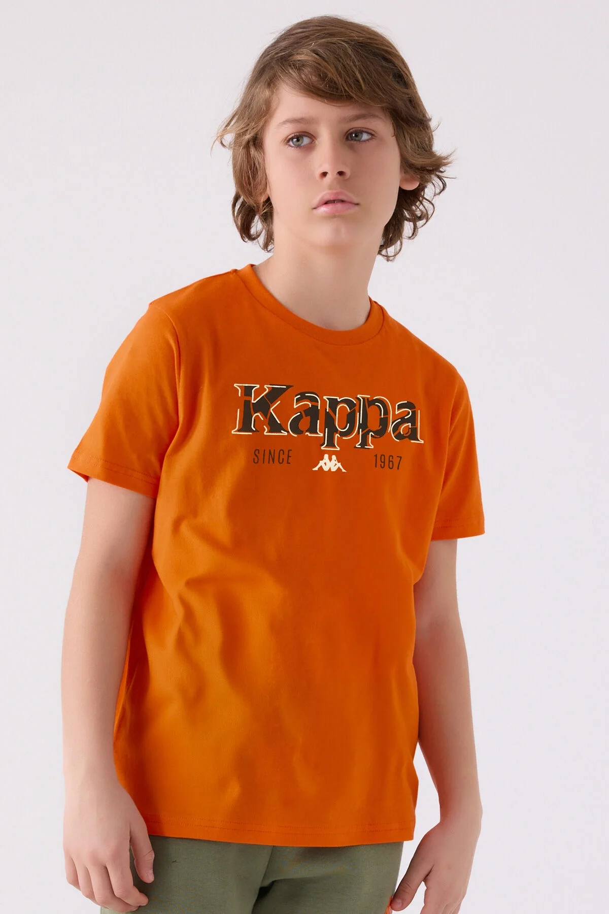 Arnetta Kappa Erkek Çocuk Turuncu T-Shirt T-Shirt Toptan