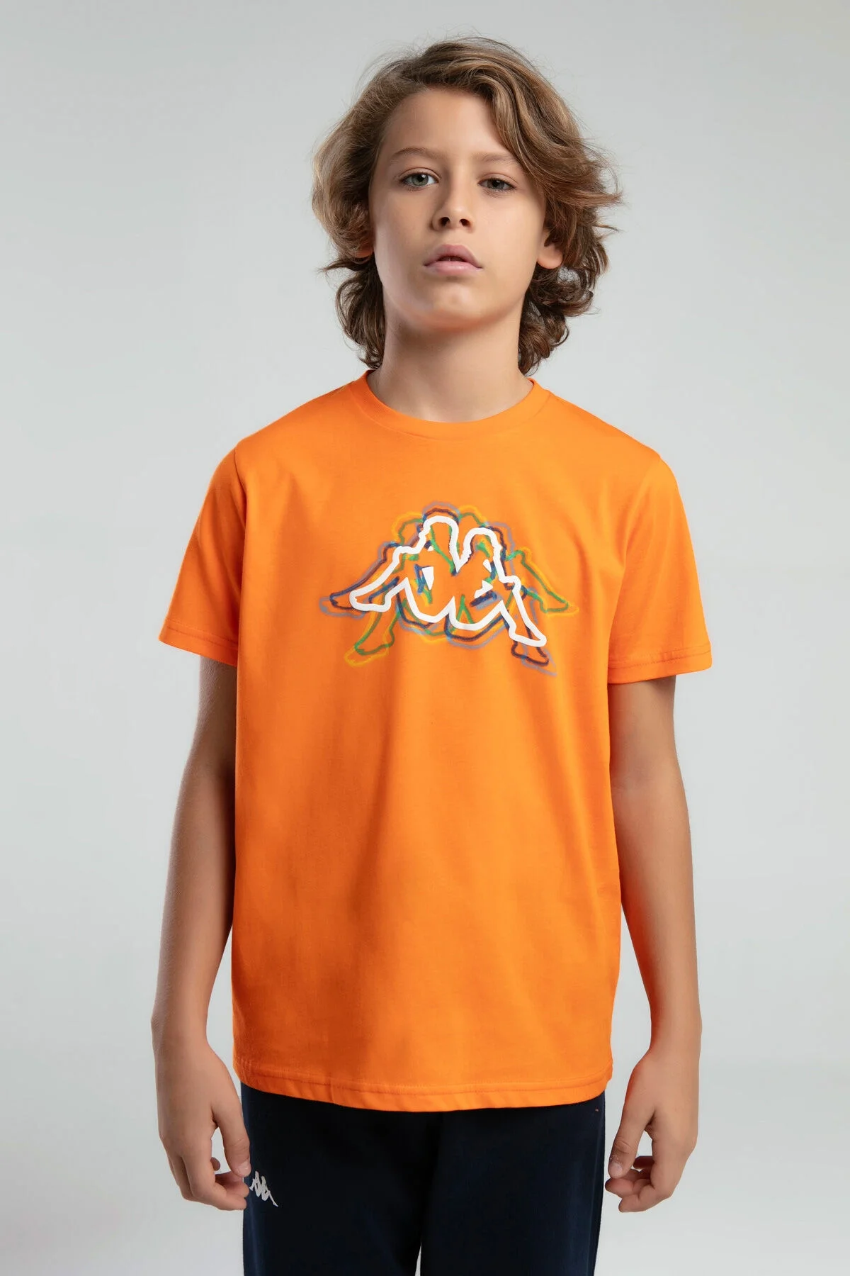 Arnetta Kappa Erkek Çocuk Turuncu T-Shirt T-Shirt Toptan