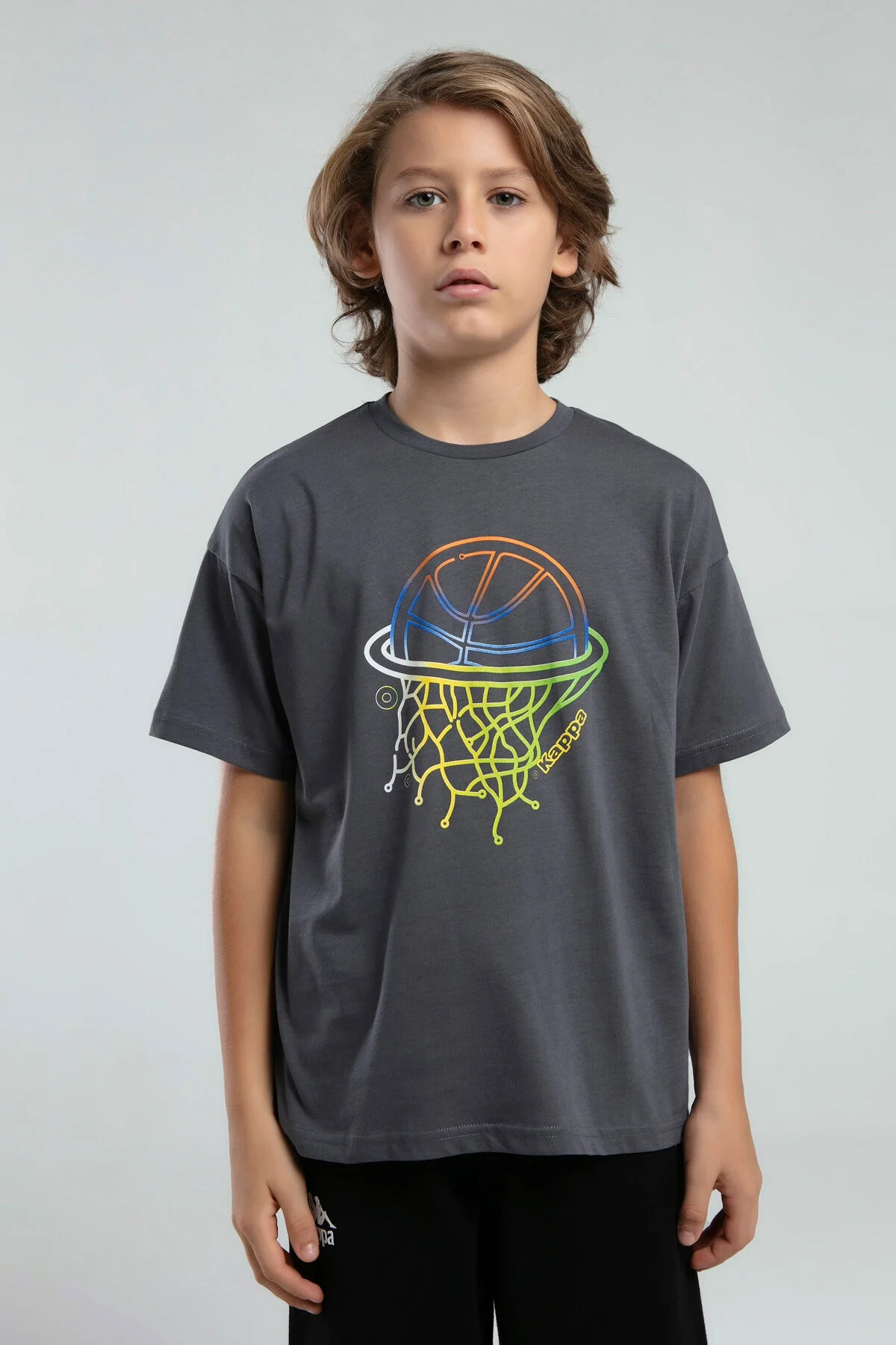 Arnetta Kappa Erkek Çocuk Turuncu T-Shirt T-Shirt Toptan