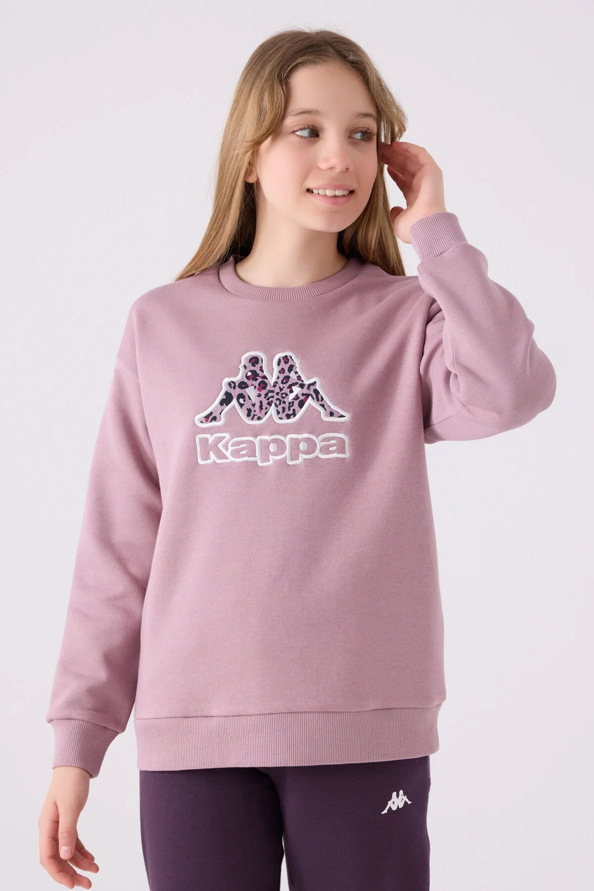 Arnetta Kappa Kız Çocuk Mor Sweatshirt Sweatshirt Toptan