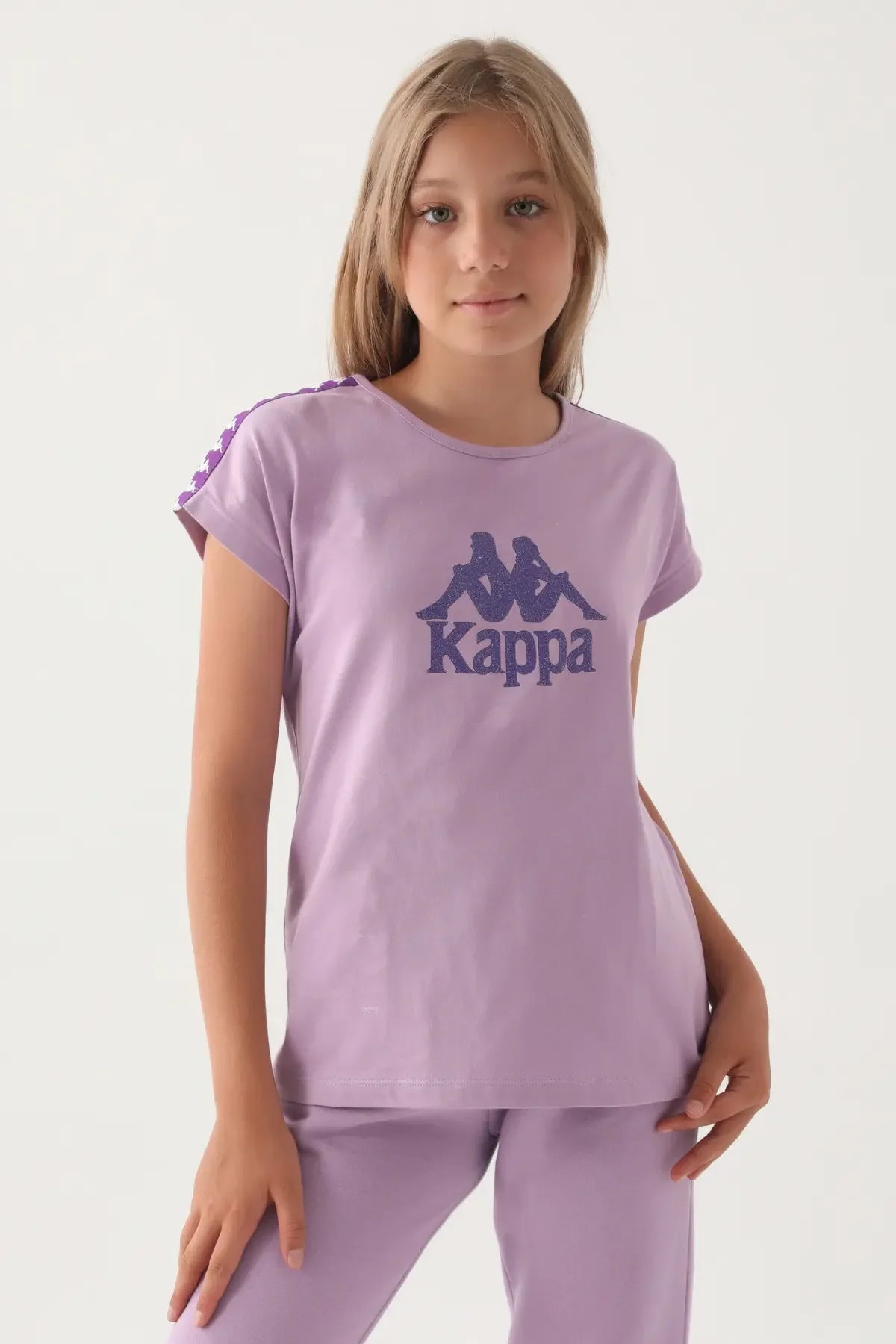 Arnetta Kappa Kız Çocuk Mor T-Shirt T-Shirt Toptan