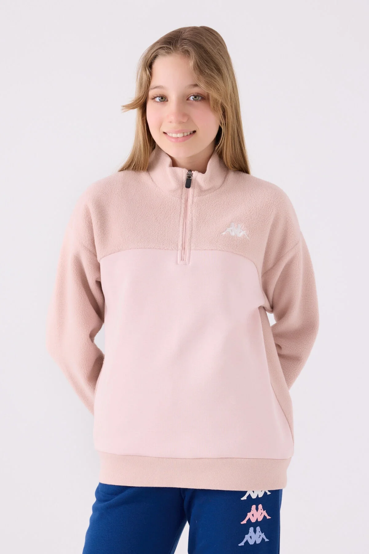 Arnetta Kappa Kız Çocuk Pembe Sweatshirt Sweatshirt Toptan