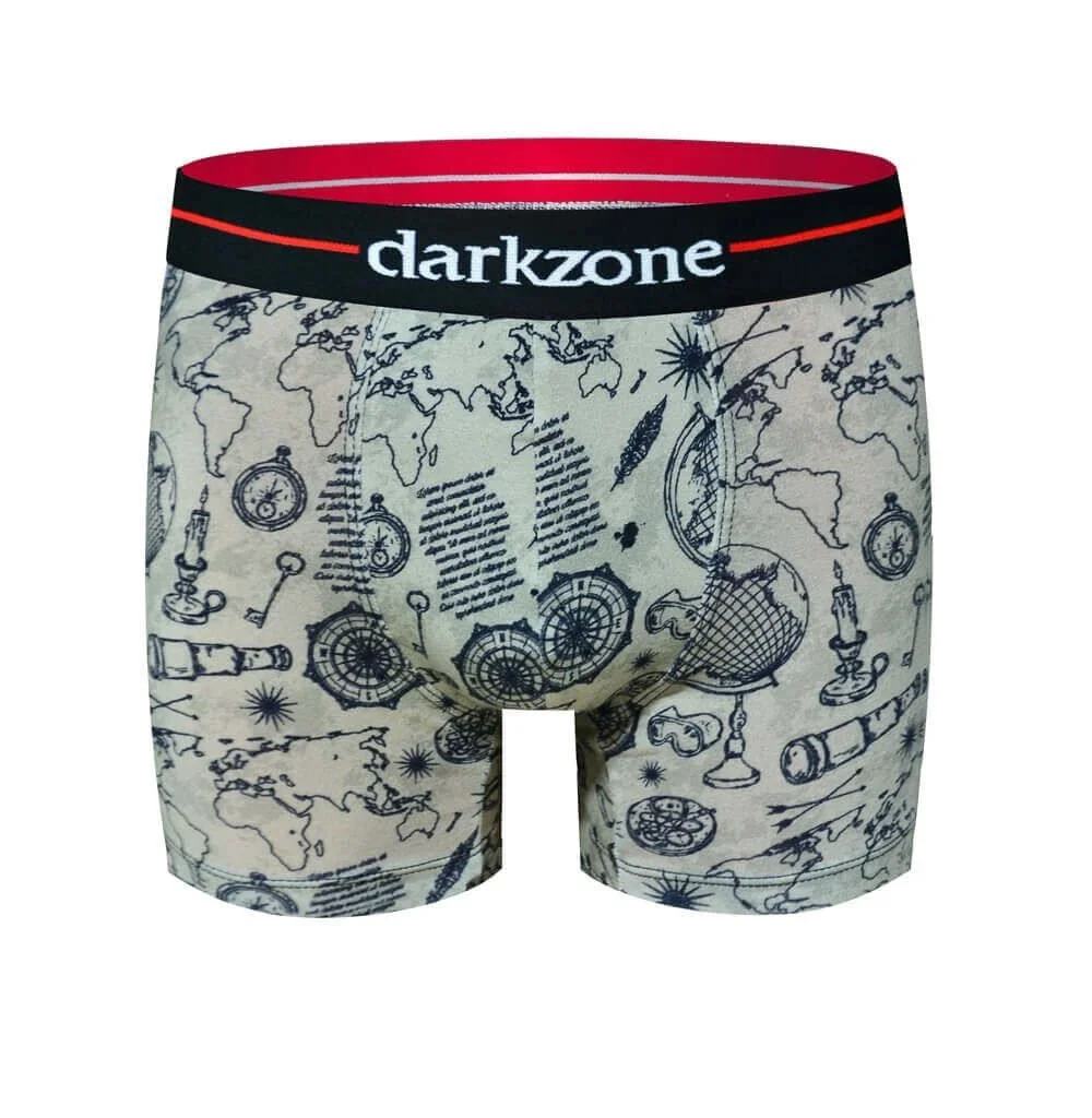 Darkzone Keşif Desenli Erkek Boxer (Dijital Baskılı) - DZN2068 Boxer Toptan