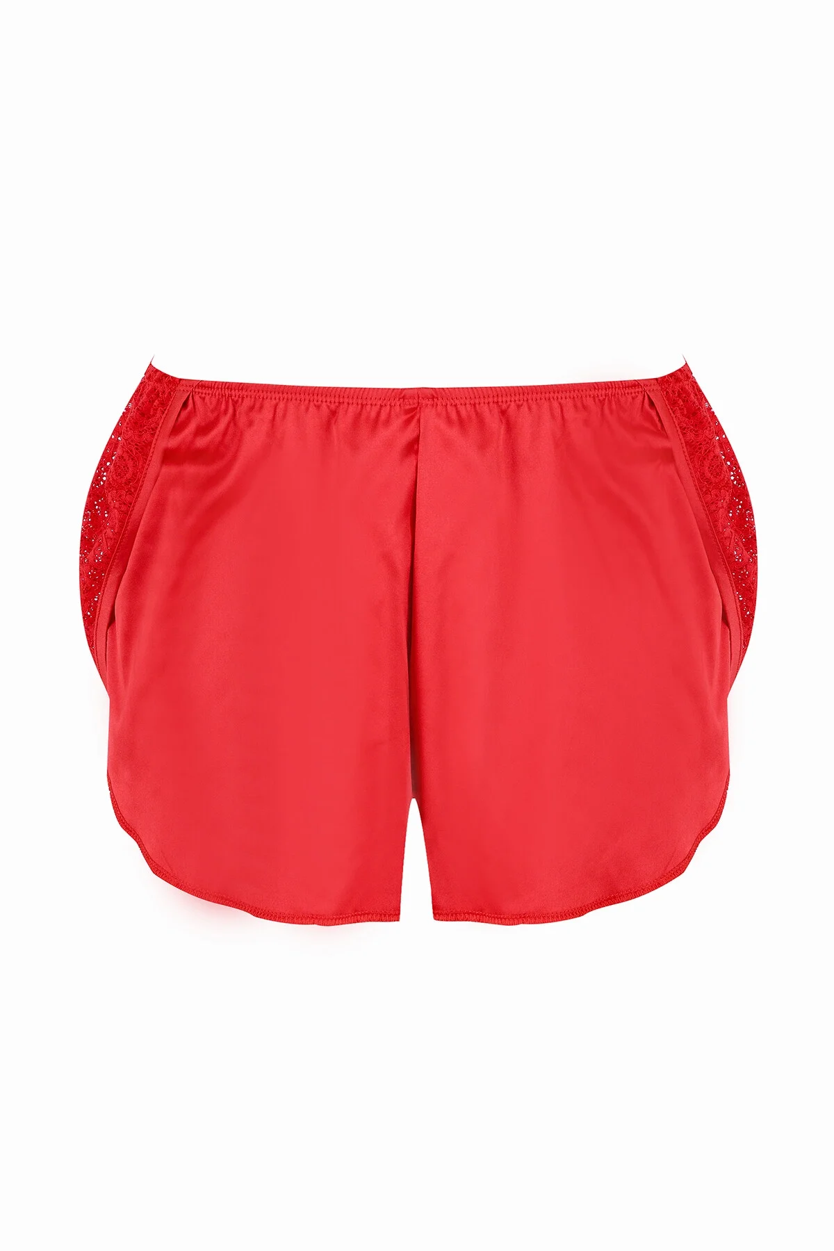Nbb Kırmızı Alanis Dantelli Şort Külot Boxer Toptan