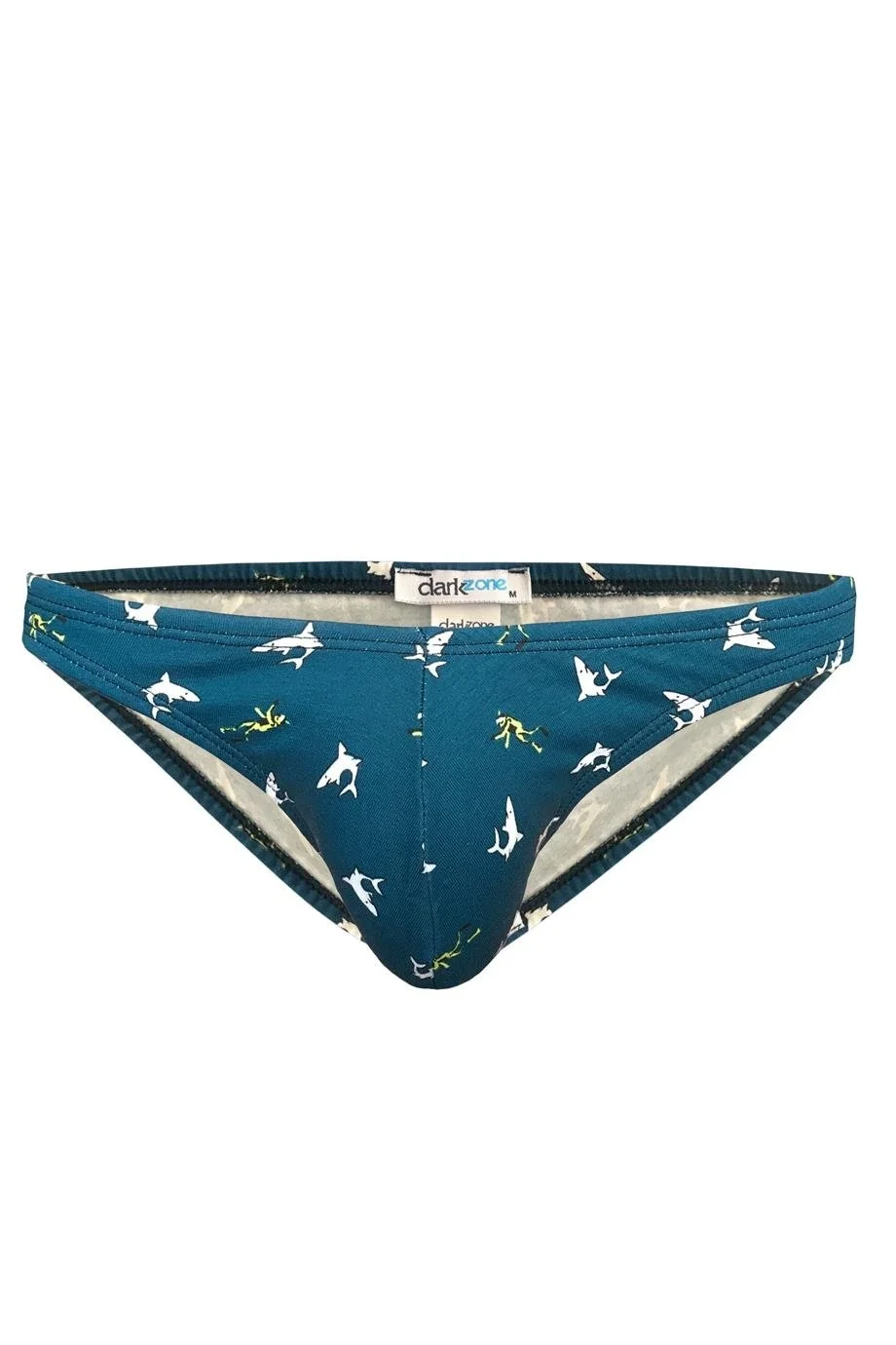 Darkzone Köpek Balığı Desenli Yeşil Erkek Slip - DZN6499 Slip Toptan