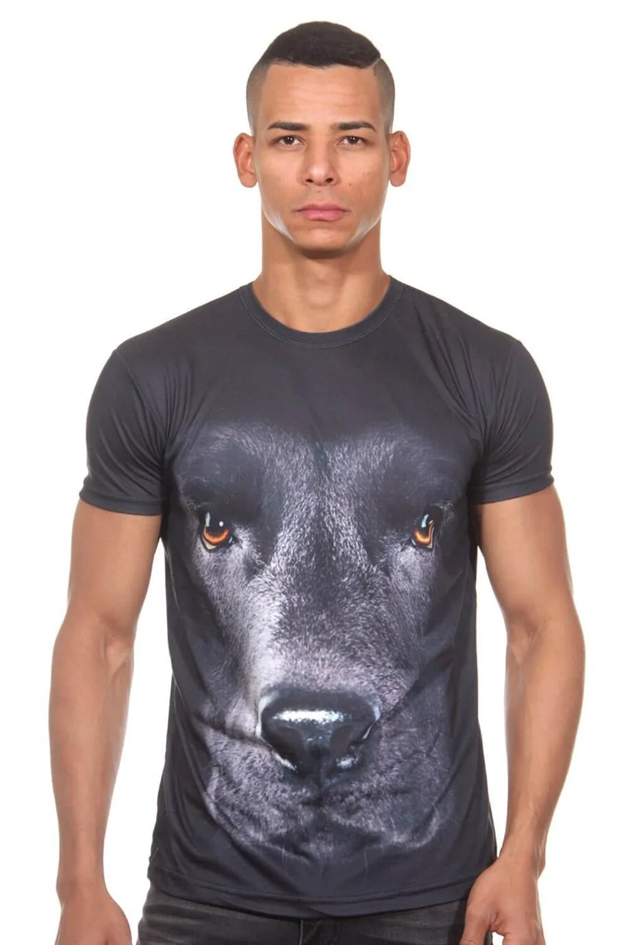 Darkzone Köpek Desenli 3d Tişört - DZN8345 Atlet Toptan