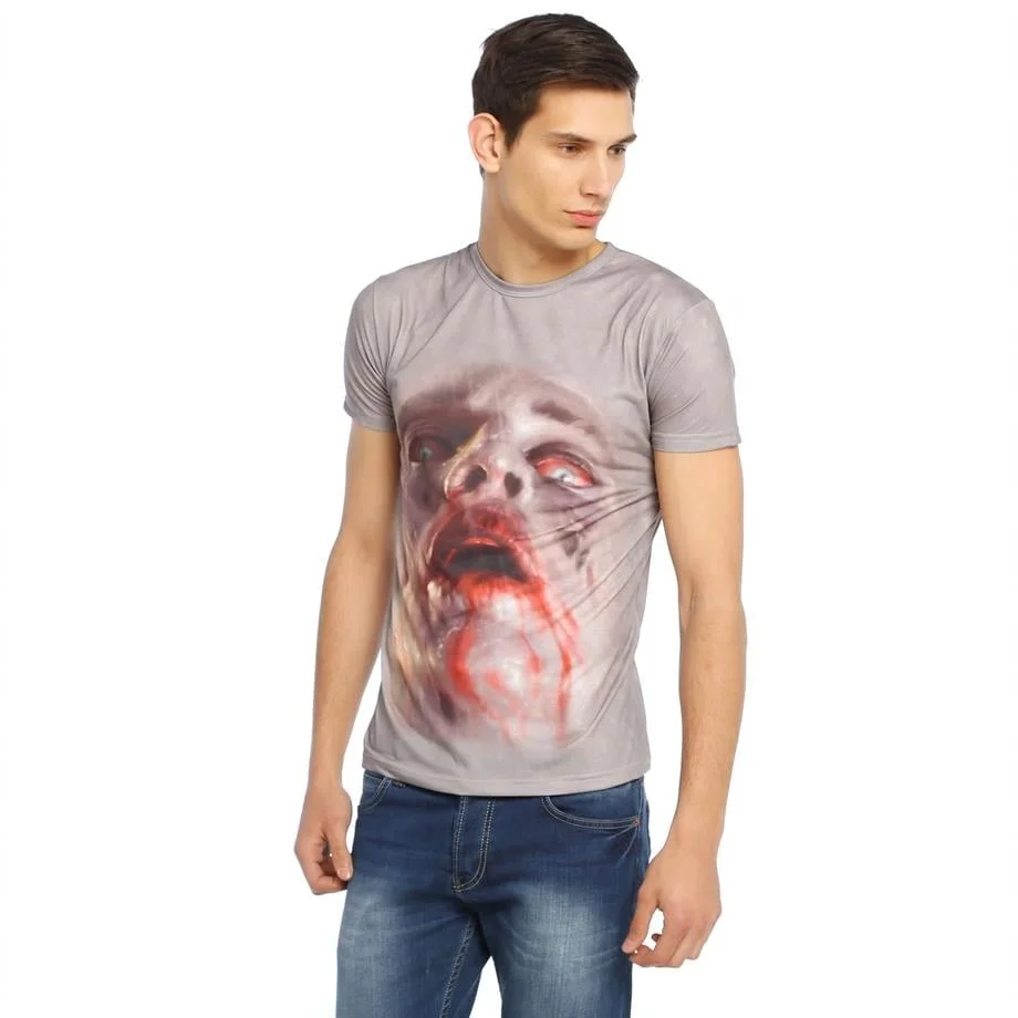 Darkzone Korku Desenli 3d Tişört - DZN8339 Atlet Toptan