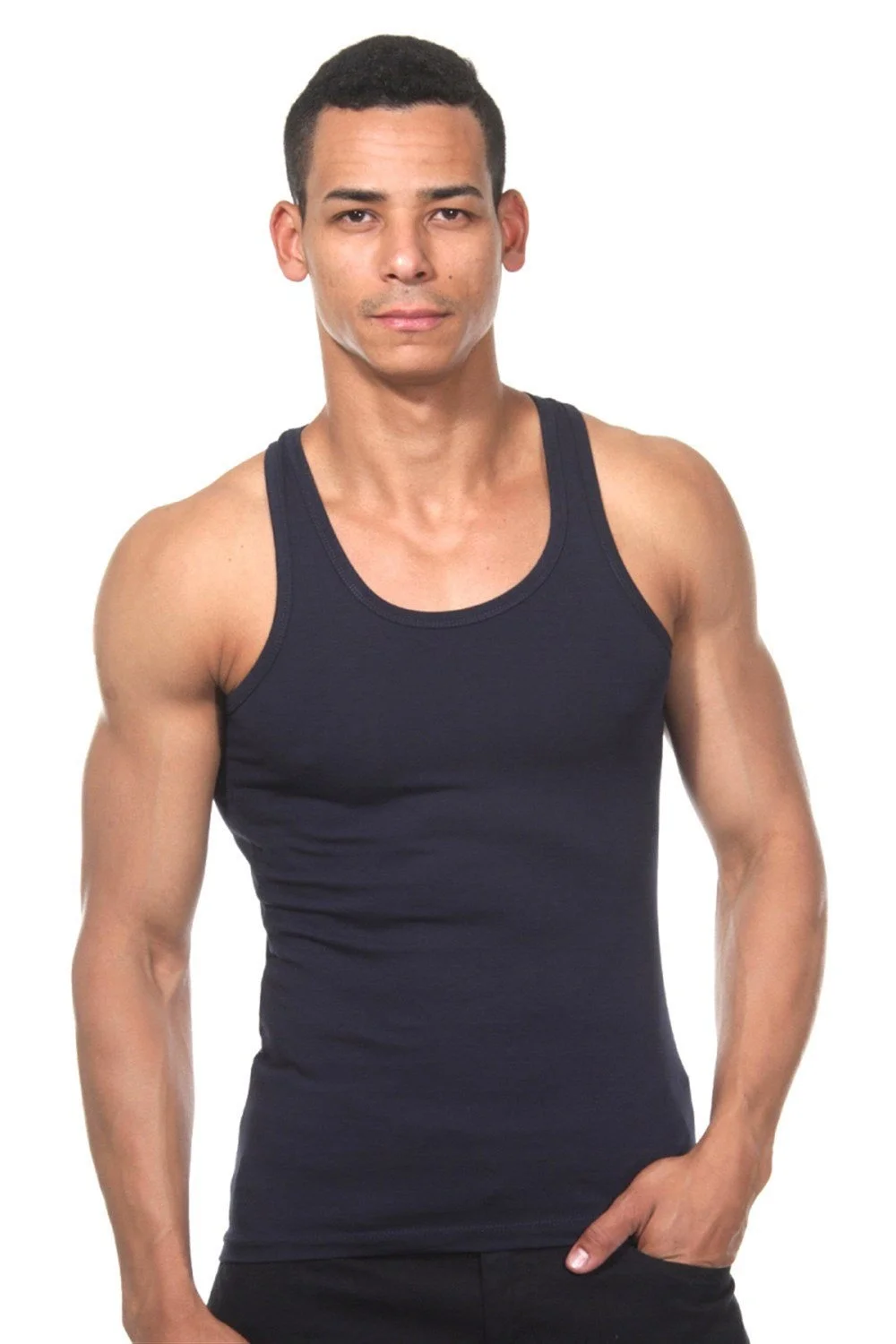 Darkzone Lacivert Pamuklu Erkek Atlet - DZN7204 Atlet Toptan