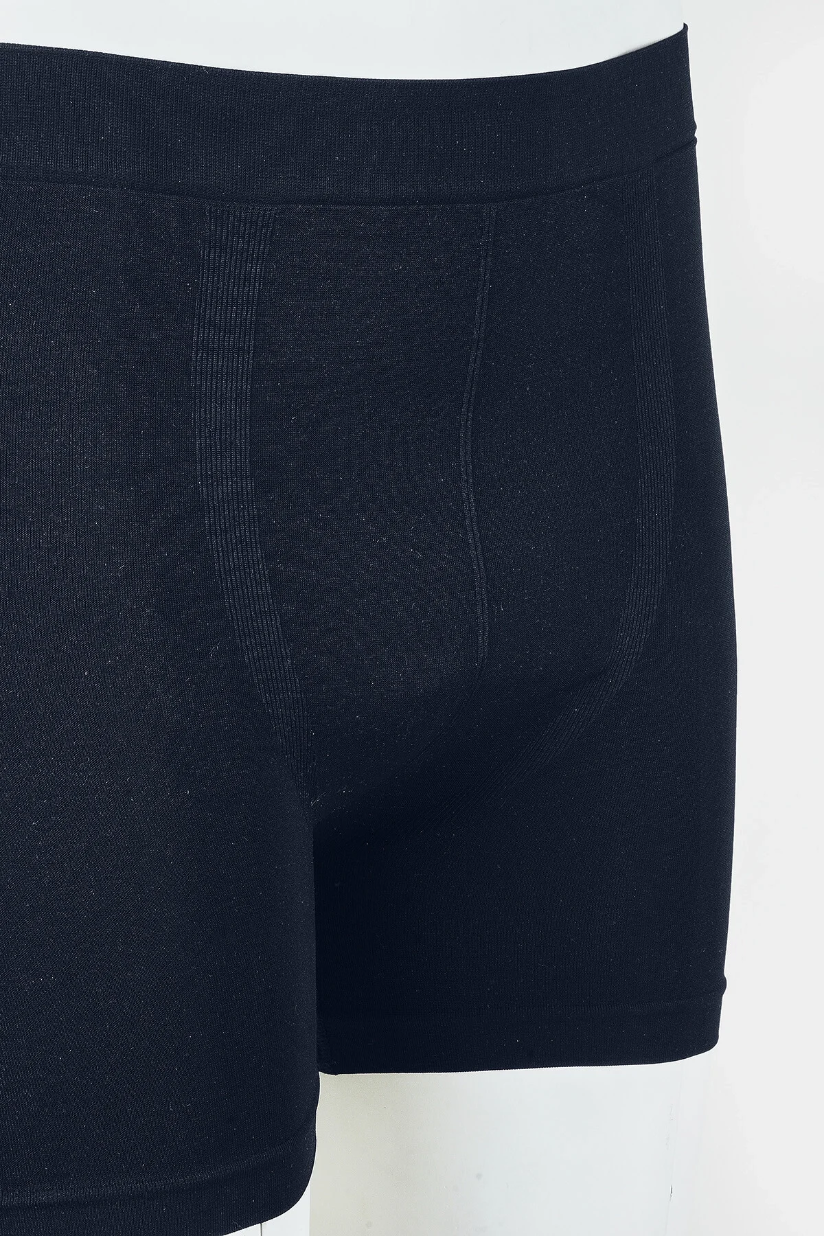 Lacivert seamless erkek boxer, Nbb marka, düz renk, ön görünüm, ergonomik tasarım, erkek iç giyim