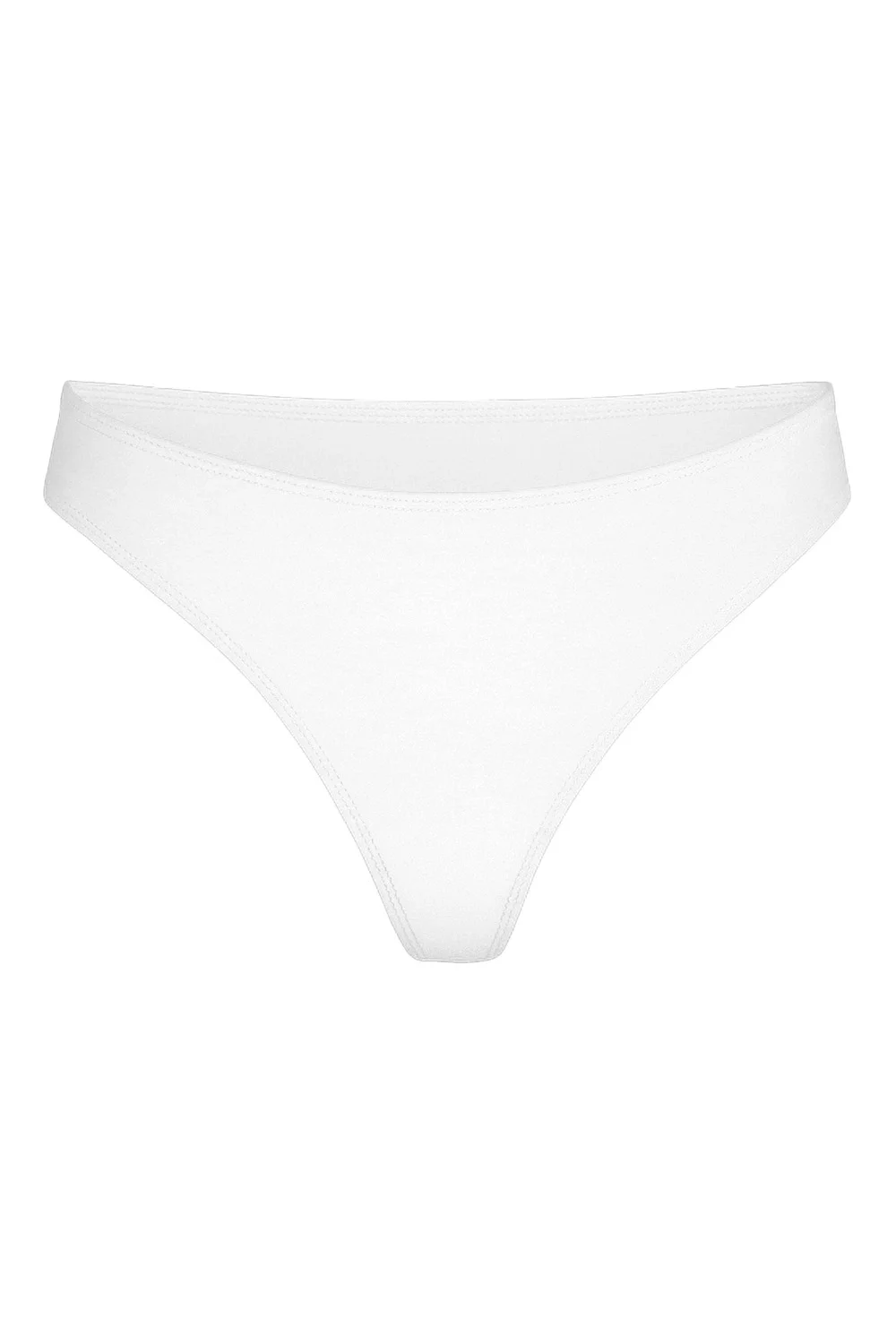 Lana 3'lü String Külot, kom markası beyaz minimalist kadın iç giyim, üç adetli set, düz renk, sade tasarım, görsel arama için ideal
