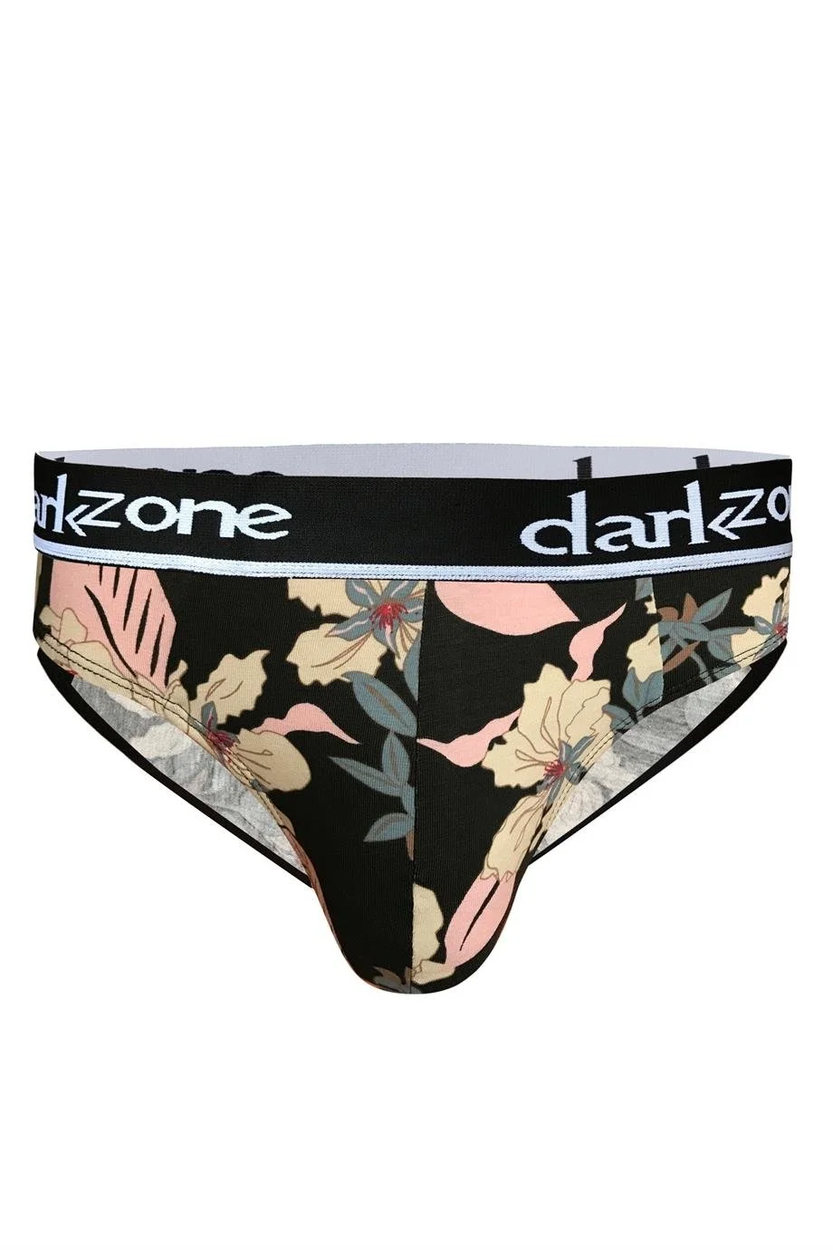 Darkzone Lastikli Çiçek Desenli Siyah Erkek Slip - DZN6390 Slip Toptan
