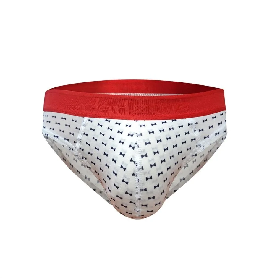 Stil Sahibi Erkekler İçin Eğlenceli Bir Dokunuş: Papyon Desenli Beyaz Slip