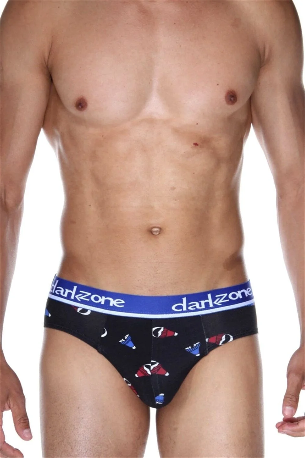 Darkzone Lastikli Şapka Desenli Siyah Erkek Slip - DZN6385 Slip Toptan