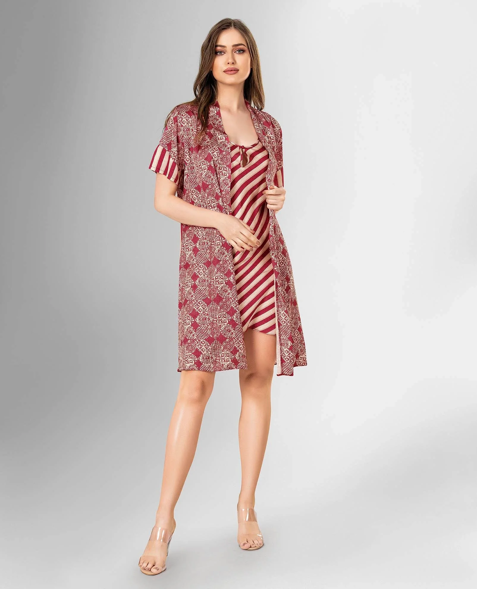 Ahu Loriva 2li Sabahlık Takımı 1842 Sabahlık Toptan