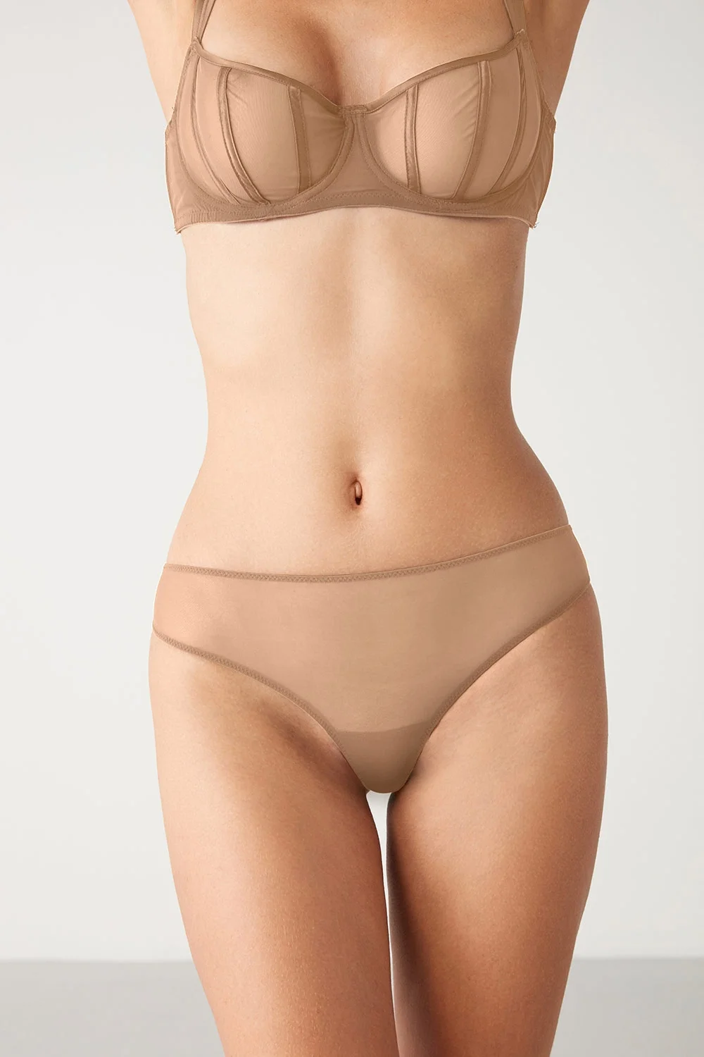 kom Mell Transparan String Külot Toptan