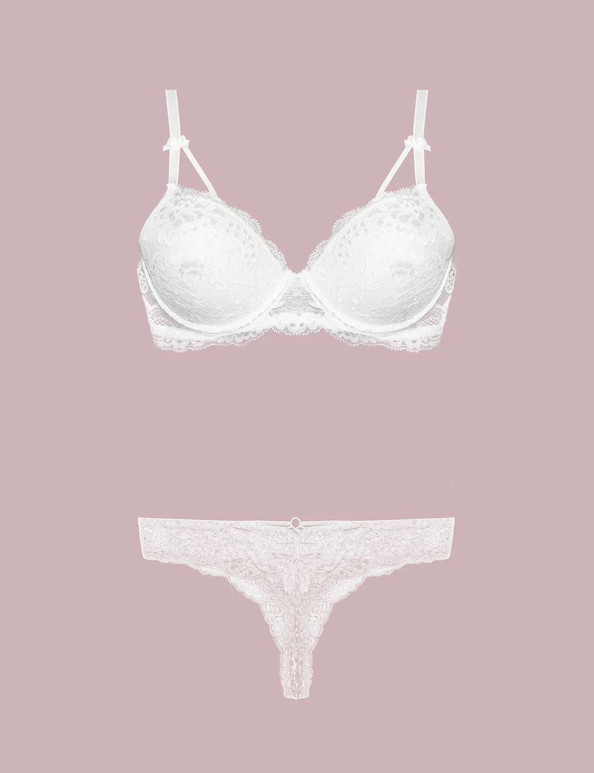 Nurteks Nurteks 4430 – Destekli Sütyen Takım – Ekru Sütyen Külot Takım Toptan