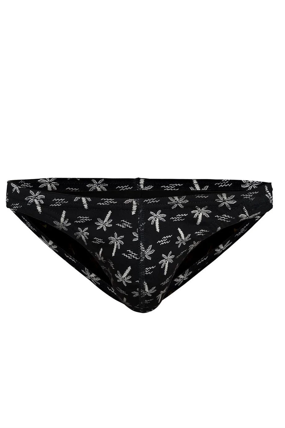 Darkzone Palmiye Desenli Siyah Erkek Slip - DZN6478 Slip Toptan