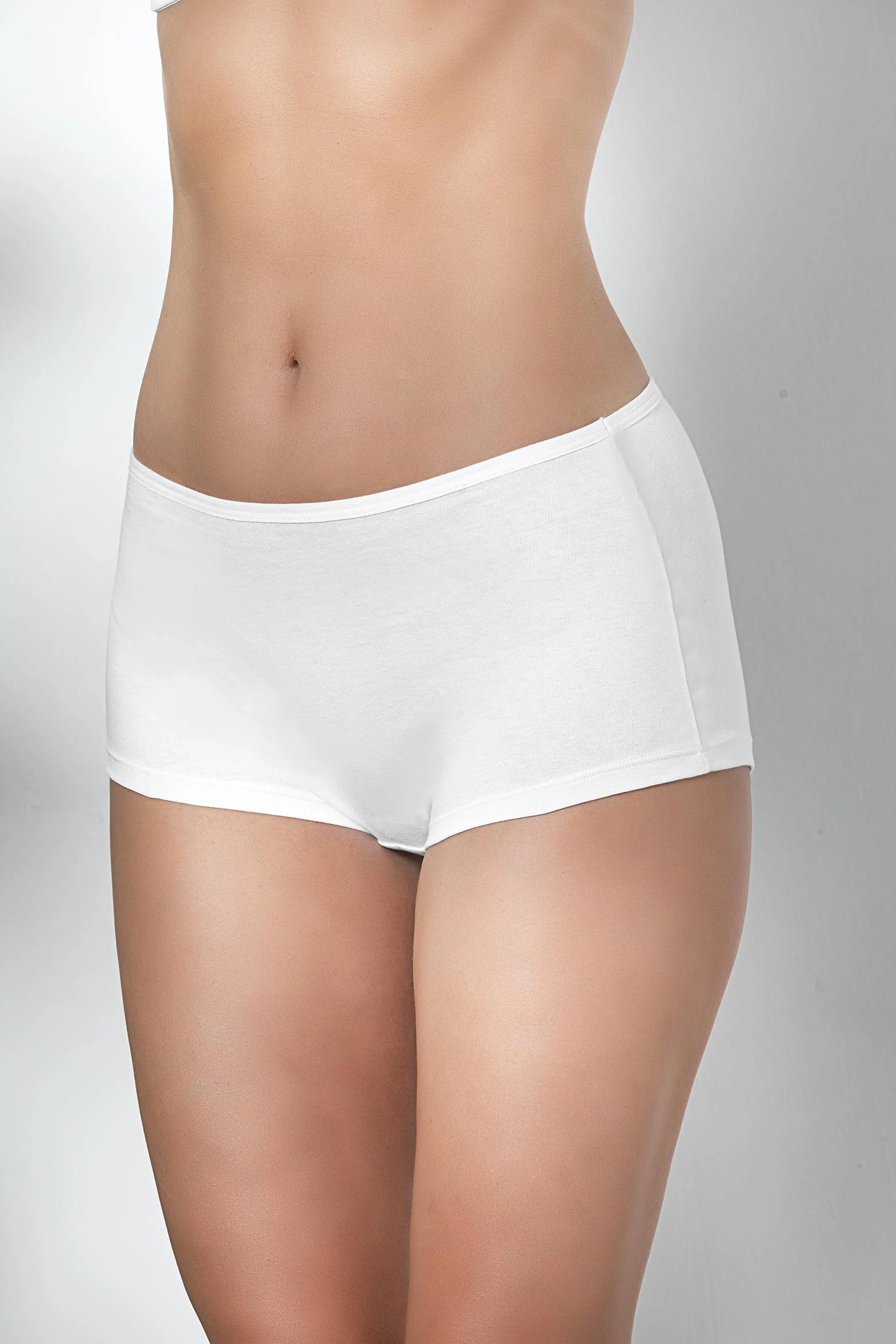 Gallipoli PAMUKLU BOXER KÜLOT BEYAZ (MGP2963) Boxer Toptan