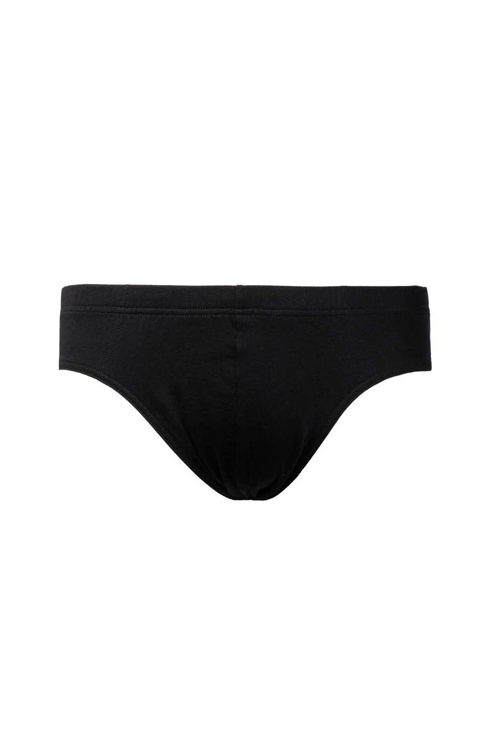 Koyu siyah pamuklu erkek slip, 2'lilik set, basit tasarımlı, beyaz arka plan üzerinde
