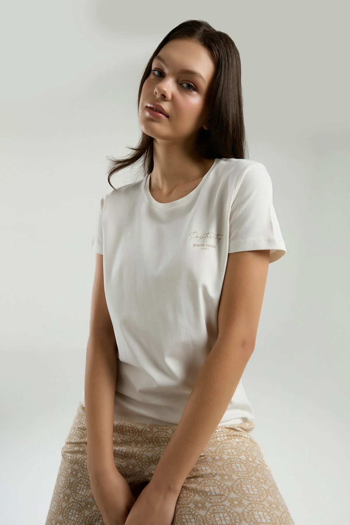 Arnetta Pierre Cardin Kadın Beyaz Pijama Takımı Pijama Takımları Toptan