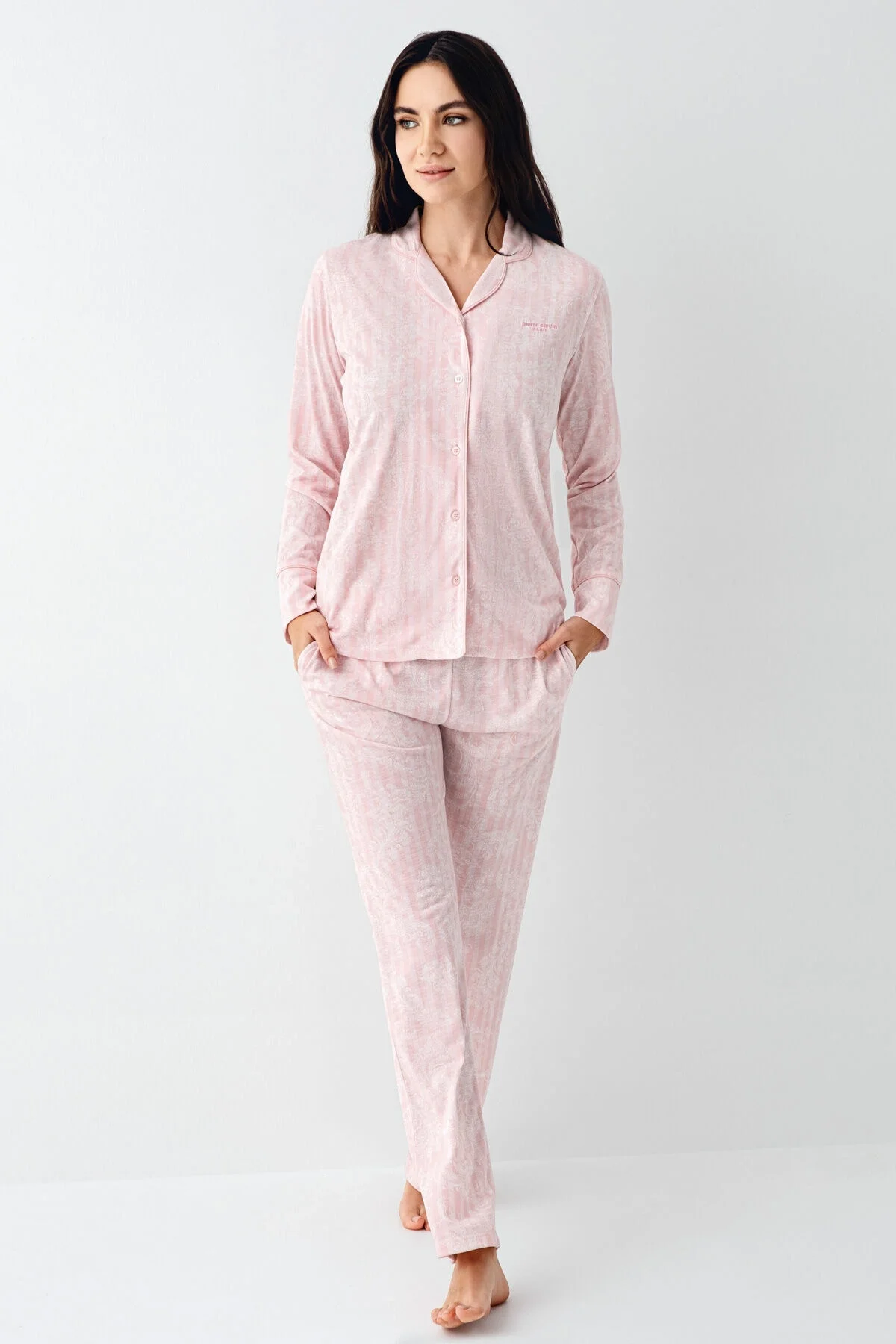 Pierre Cardin Kadın Krem Pijama Takımı