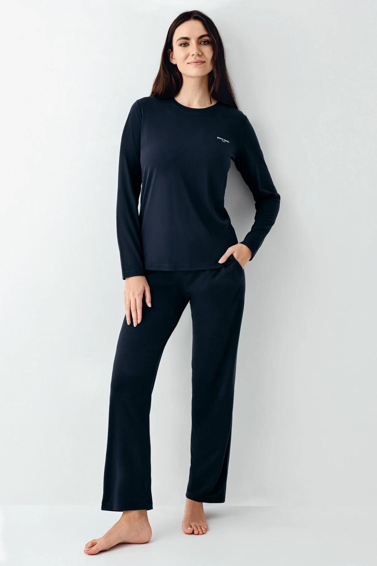 Arnetta Pierre Cardin Kadın Lacivert Pijama Takımı Pijama Takımları Toptan