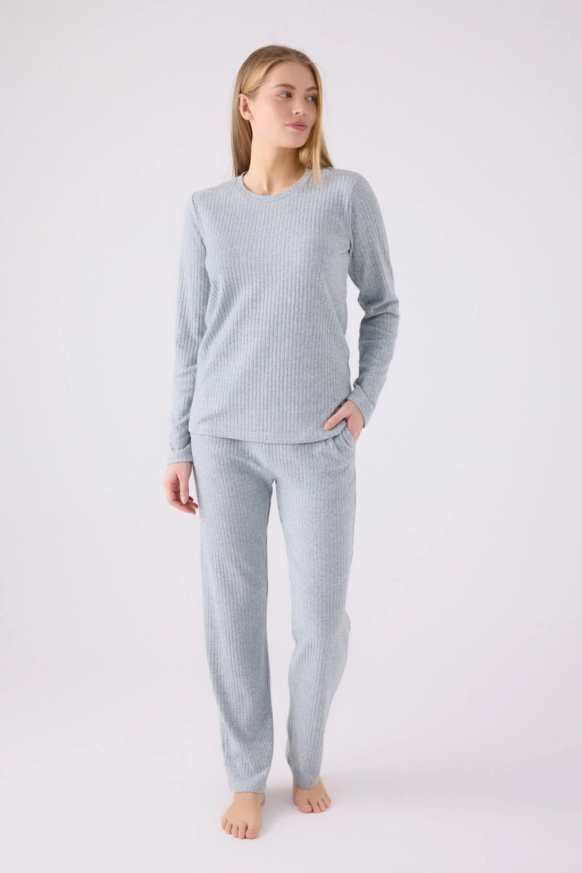 Arnetta Pierre Cardin Kadın Mavi Pijama Takımı Pijama Takımları Toptan