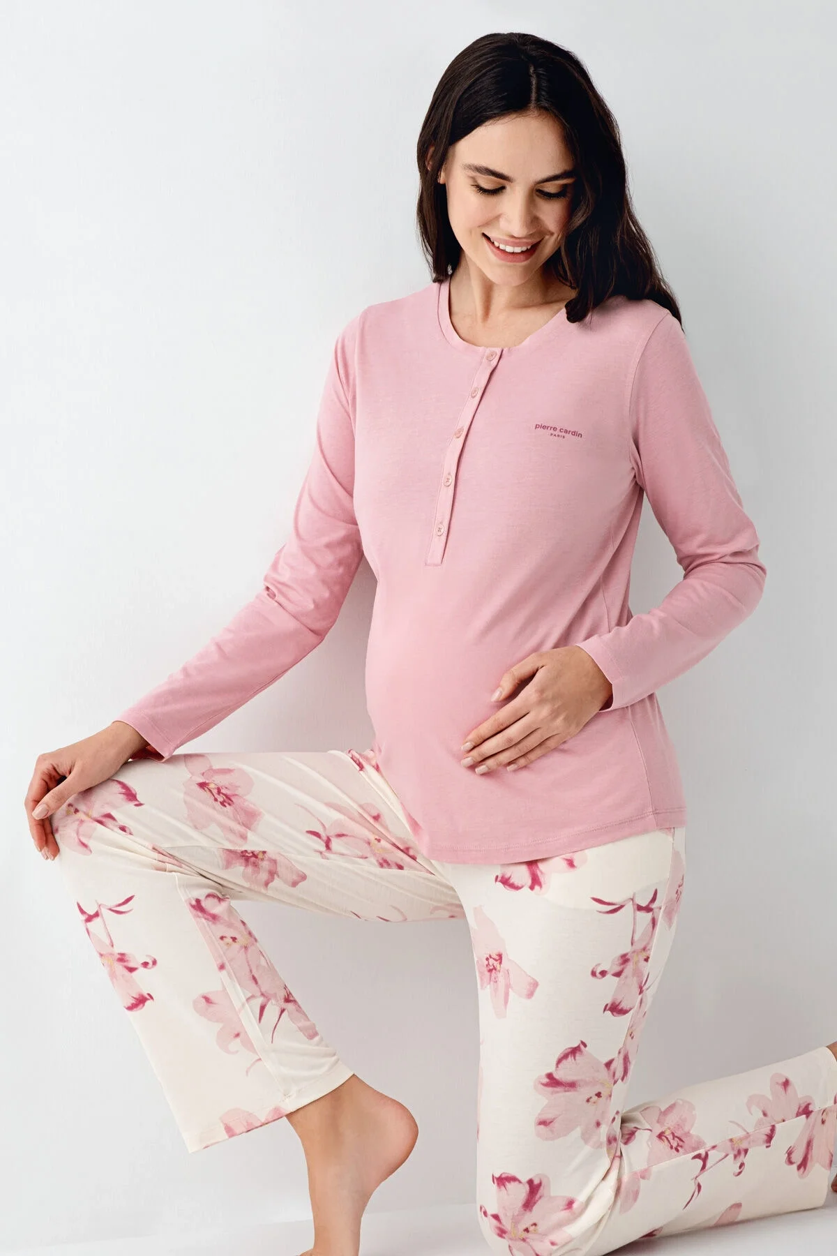 Arnetta Pierre Cardin Kadın Pembe Pijama Takımı Pijama Takımları Toptan