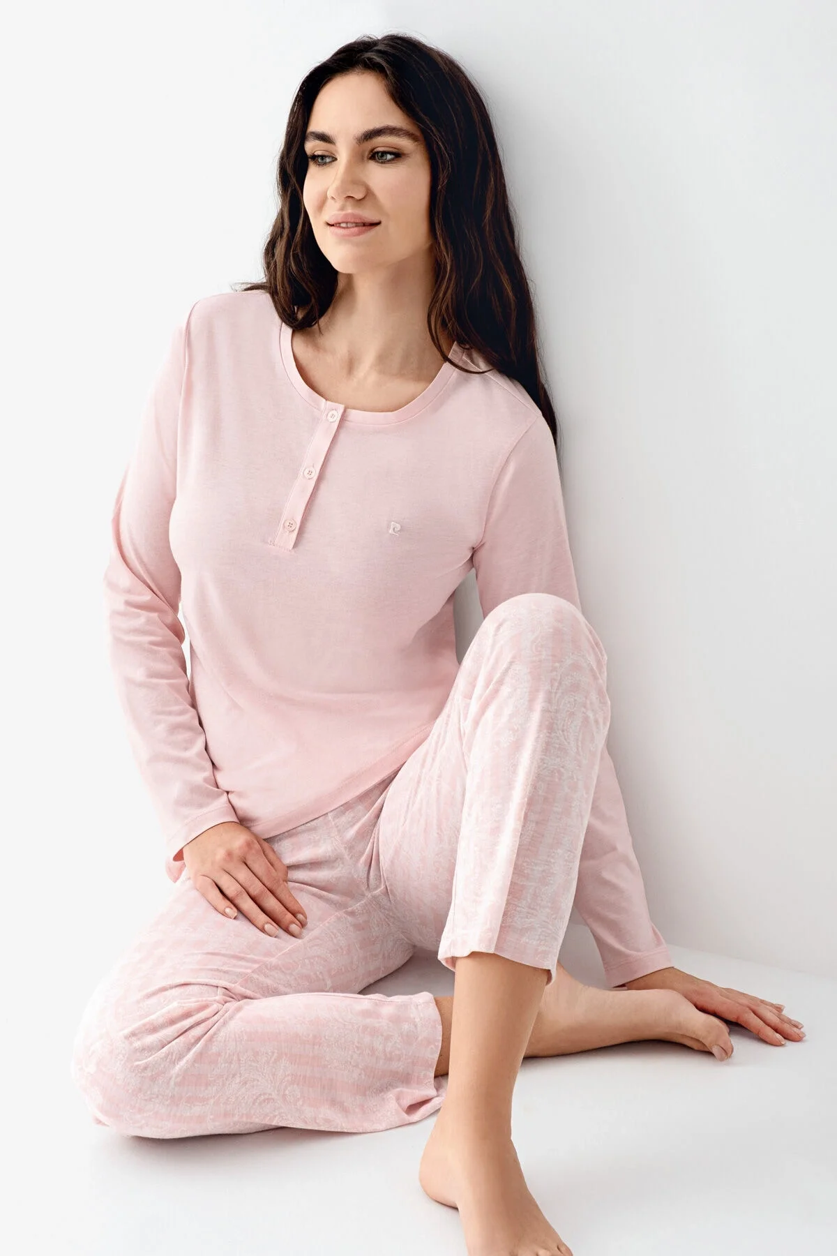 Arnetta Pierre Cardin Kadın Siyah Pijama Takımı Pijama Takımları Toptan