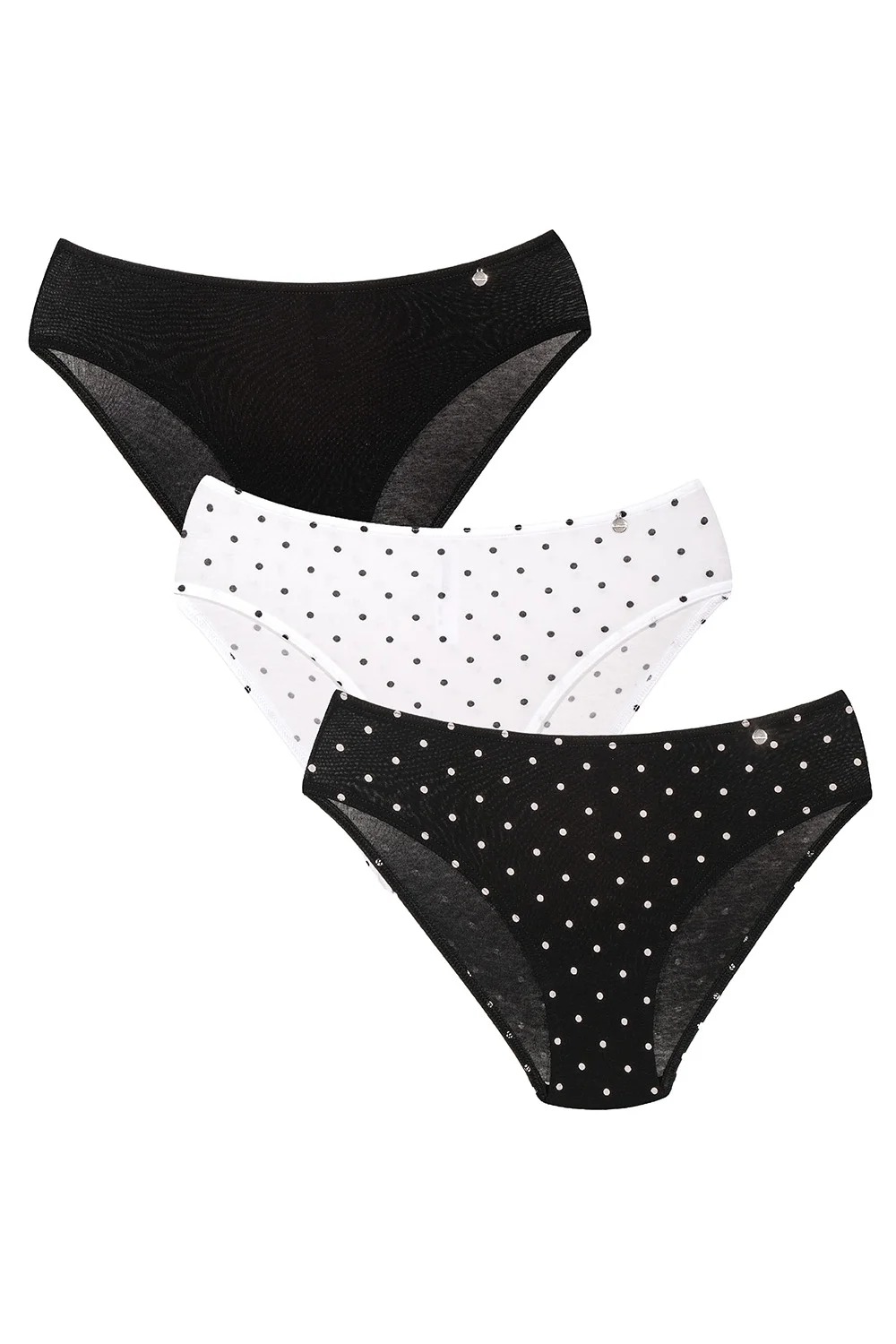 kom Polka 3'lü Külot Külot Toptan